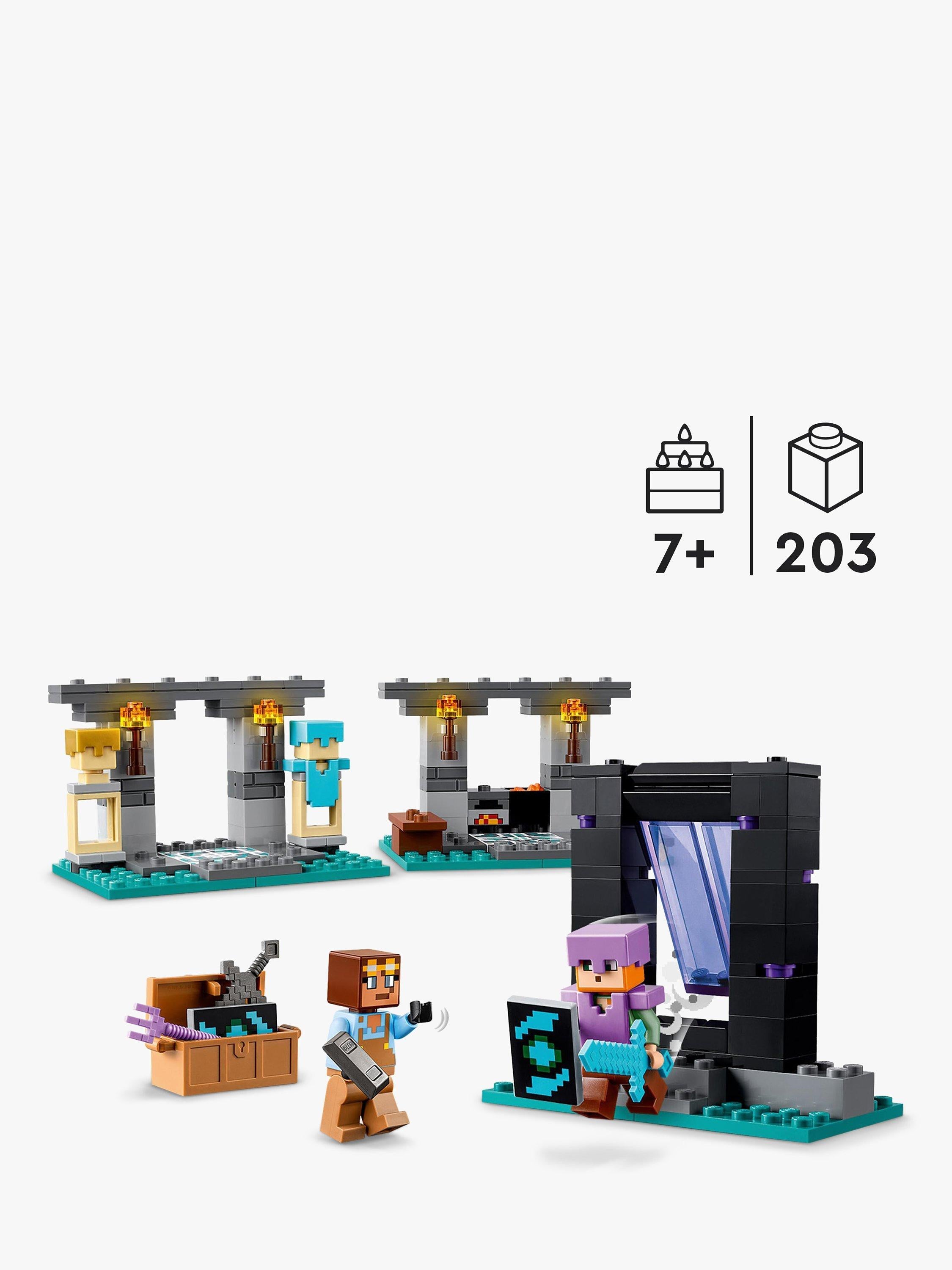 LEGO Minecraft Armoury Building Set with Character Figures (British brand)