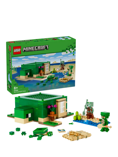 Set de construction LEGO Minecraft La maison de plage tortue 234 pièces