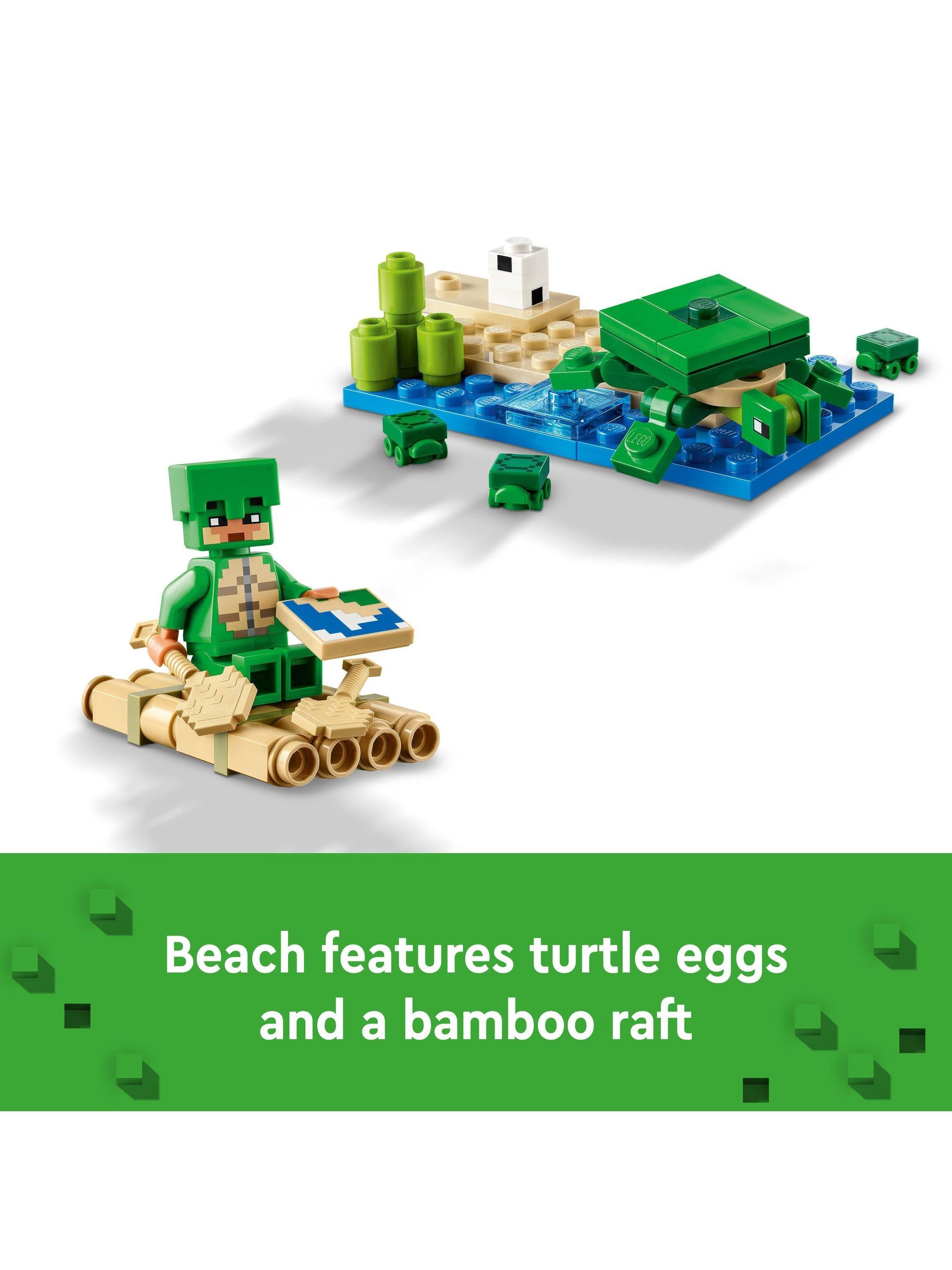 LEGO Minecraft Turtle Beach House 234 Pieces , imported from the UK