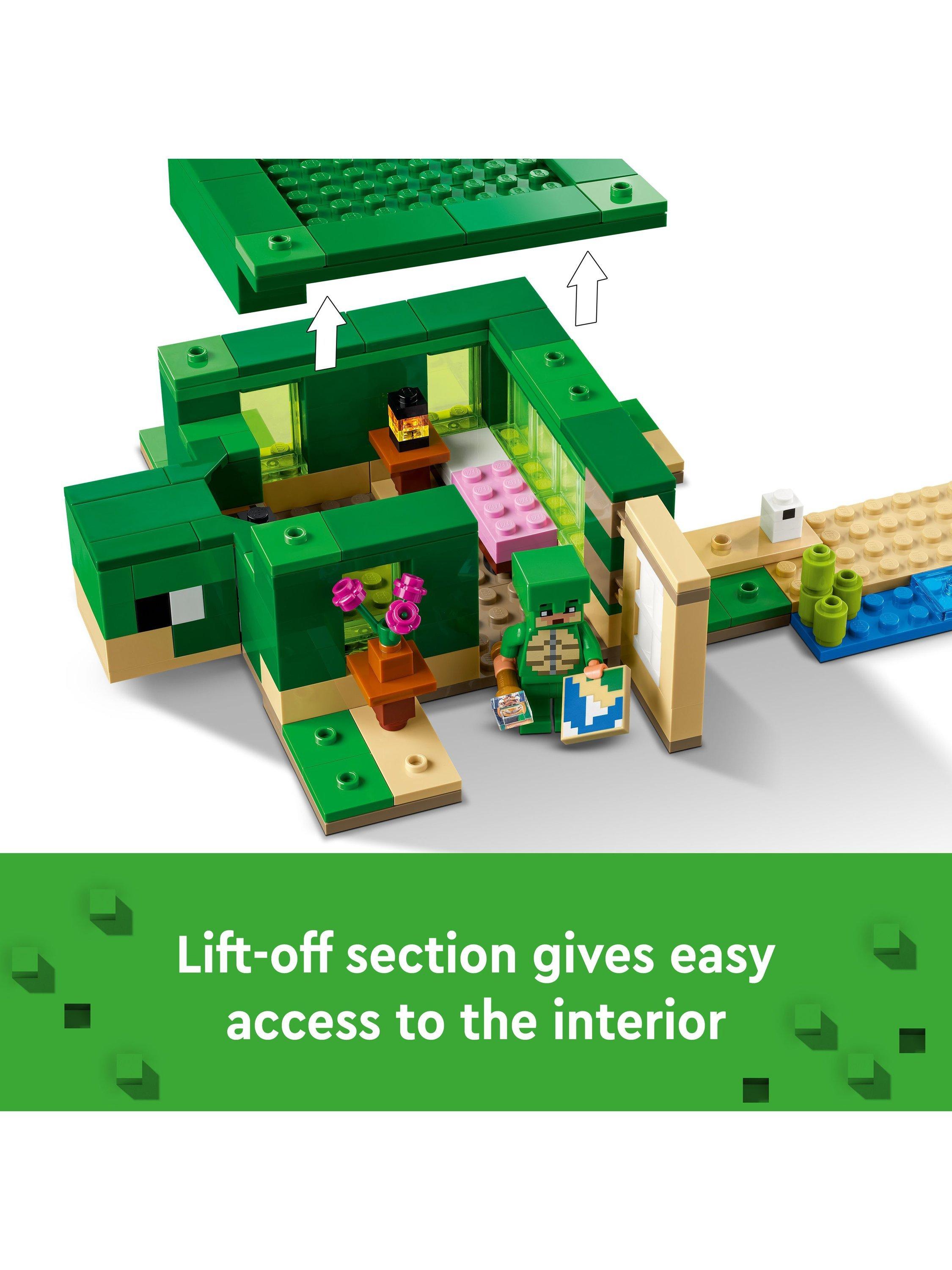 LEGO Minecraft Turtle Beach House 234 Pieces , imported from the UK