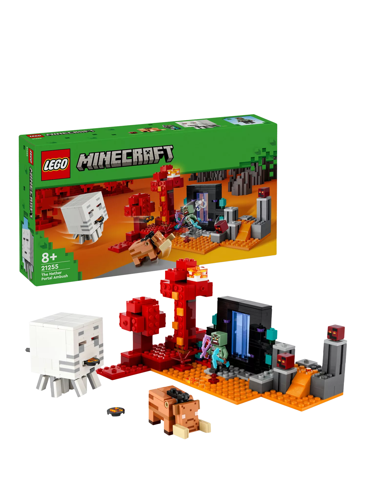 LEGO Minecraft Netherportal-Überfall-Set, importiert aus Großbritannien