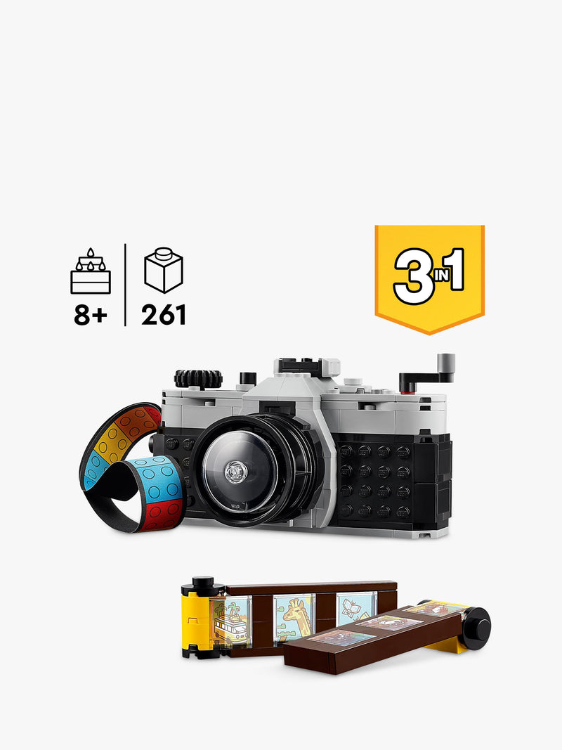 LEGO Creator 3in1 Retro Camera toy 261 pieces - British product