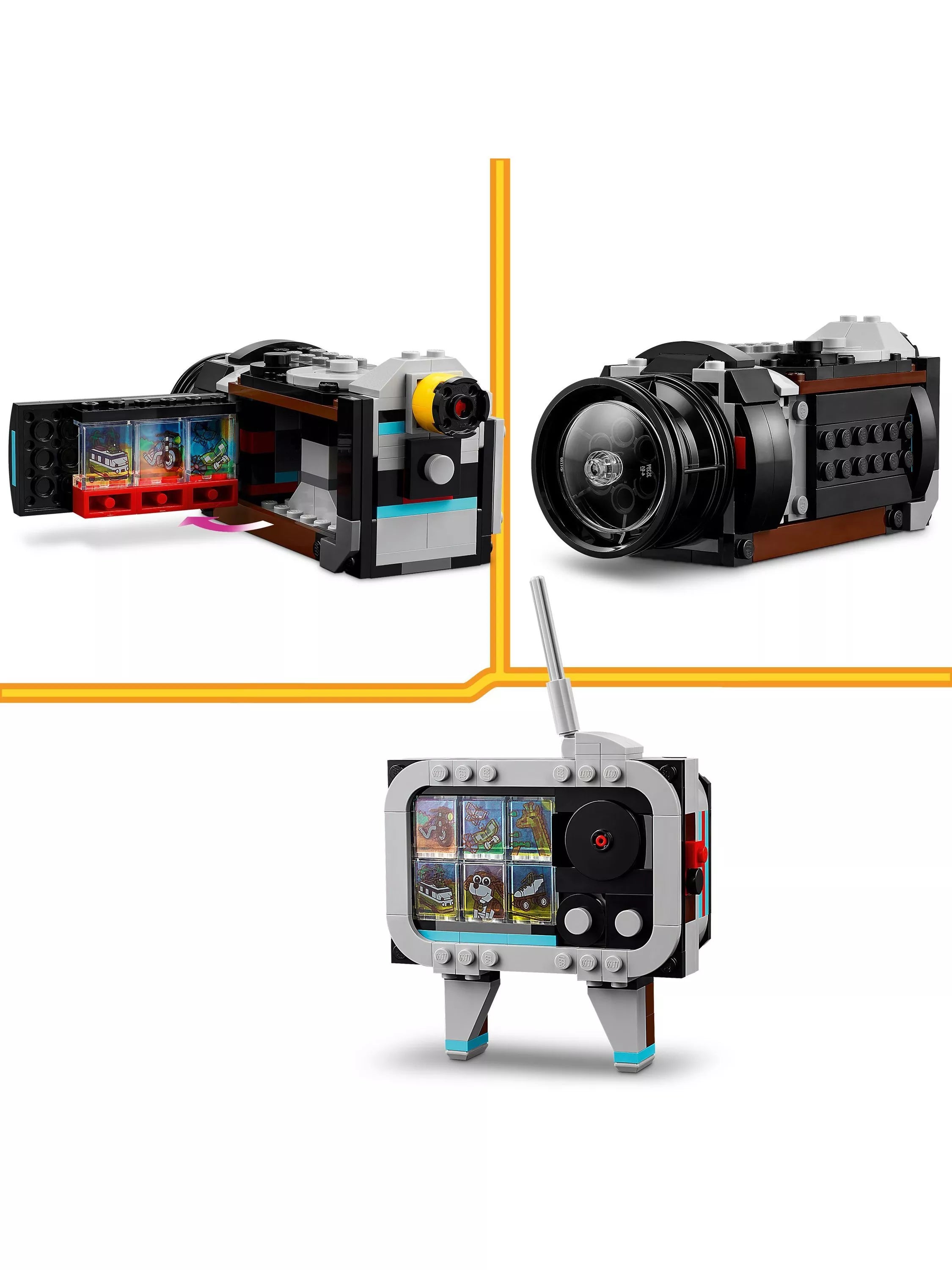 LEGO Creator 3in1 Retro Camera toy 261 pieces - British product