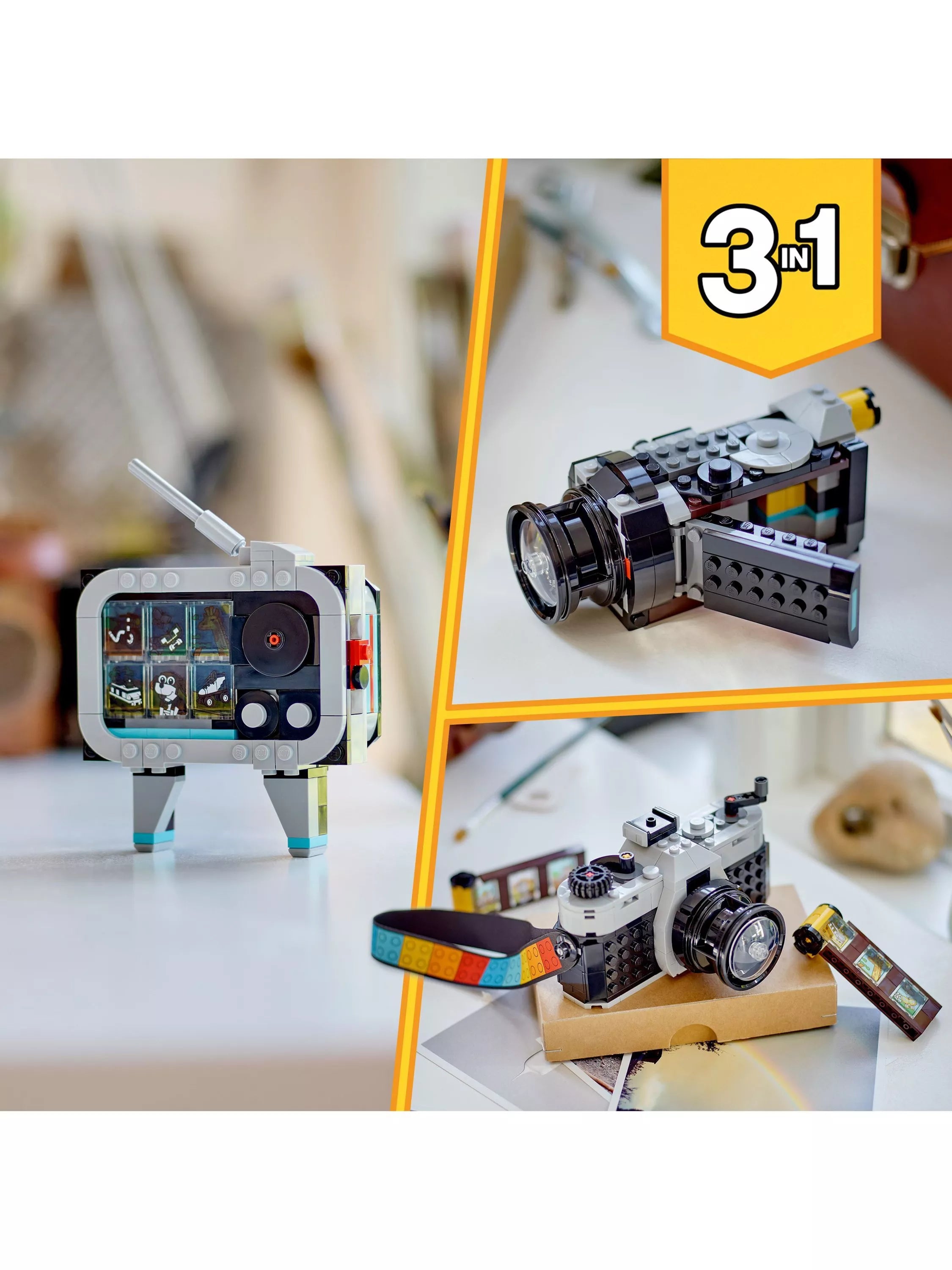 LEGO Creator 3in1 Retro Camera toy 261 pieces - British product