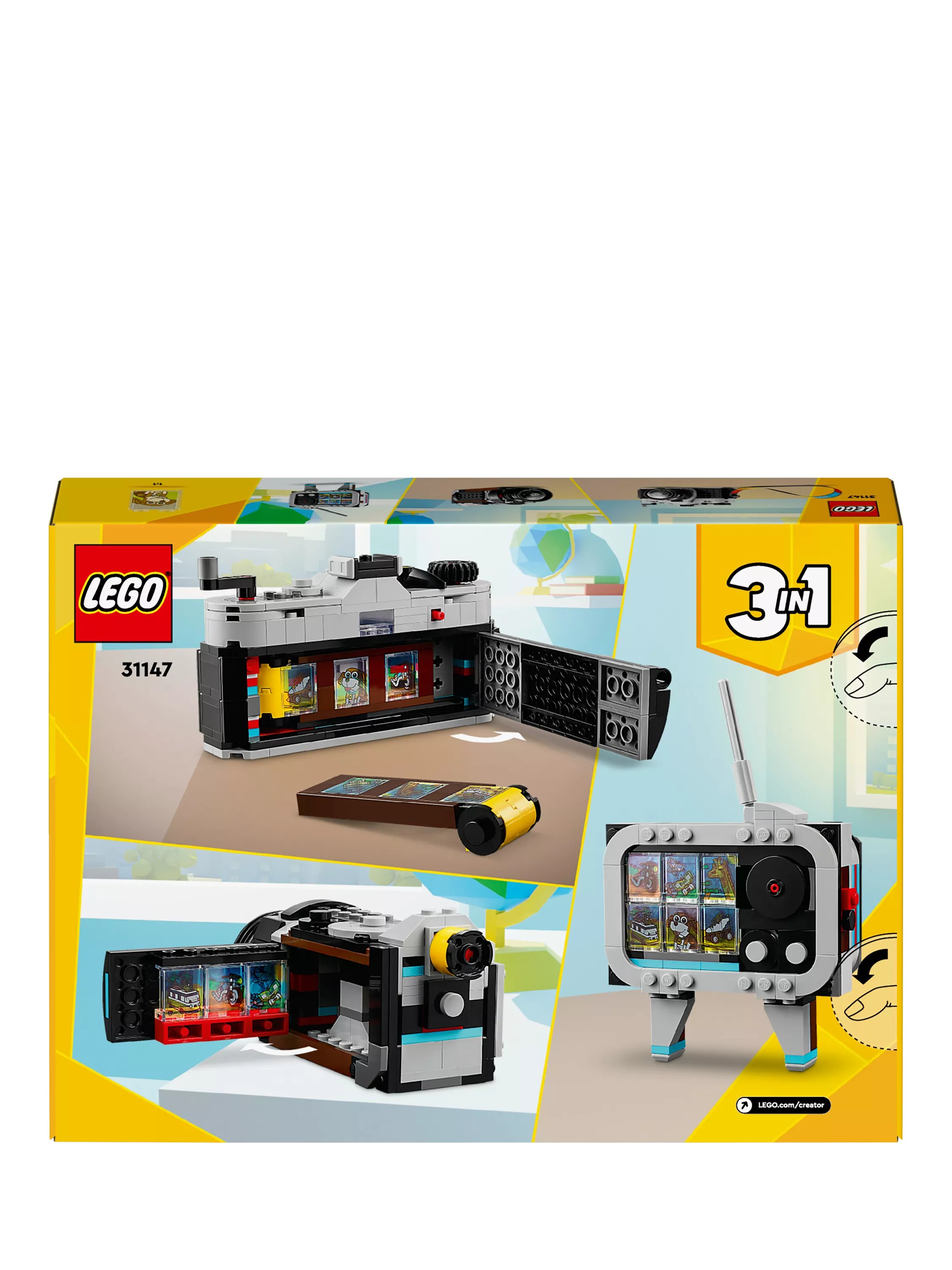 LEGO Creator 3in1 Retro Camera toy 261 pieces - British product