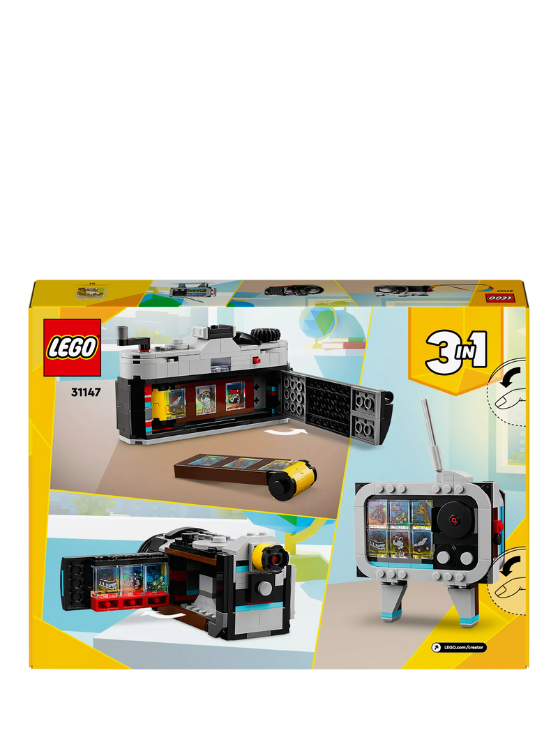 LEGO Creator 3in1 Retro Camera toy 261 pieces - British product