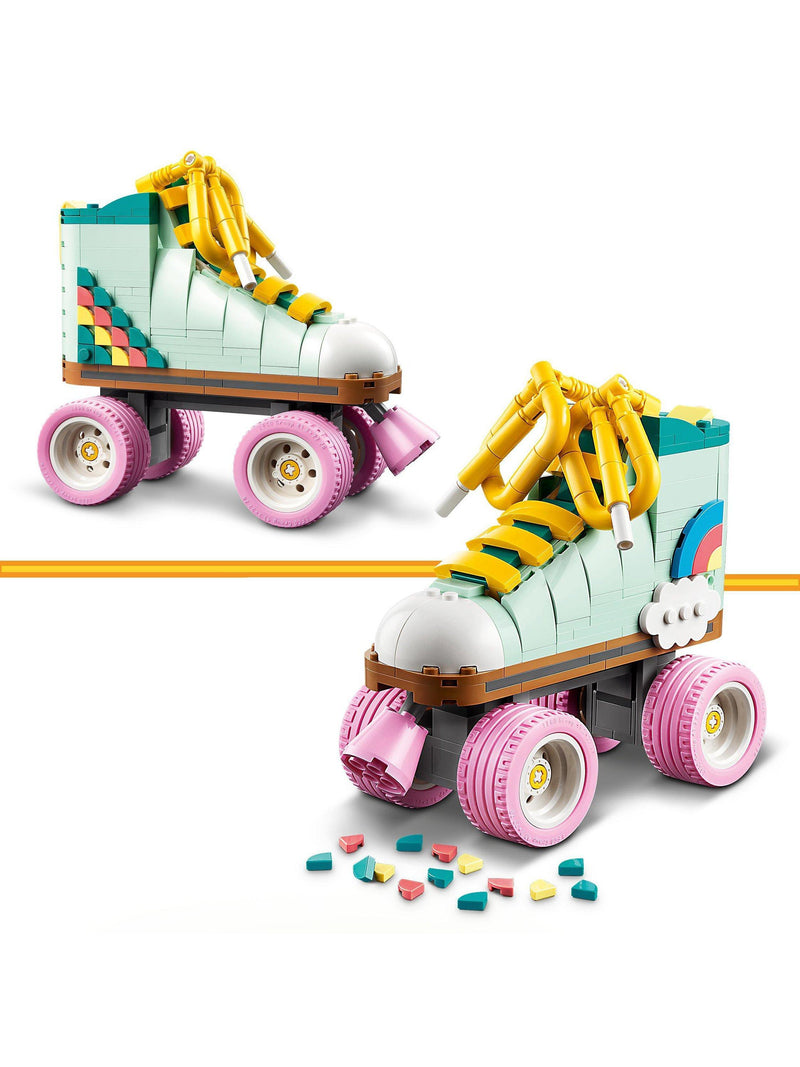 LEGO Creator 3in1 Retro Roller Skate and Toy Skateboard Building Set 342 Pieces, UK version