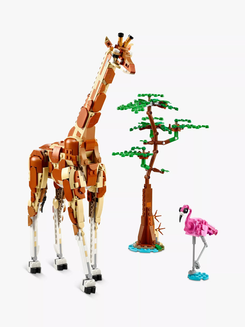 Lego Creator 3in1 Wild Safari Animals building set with 780 pieces, UK version