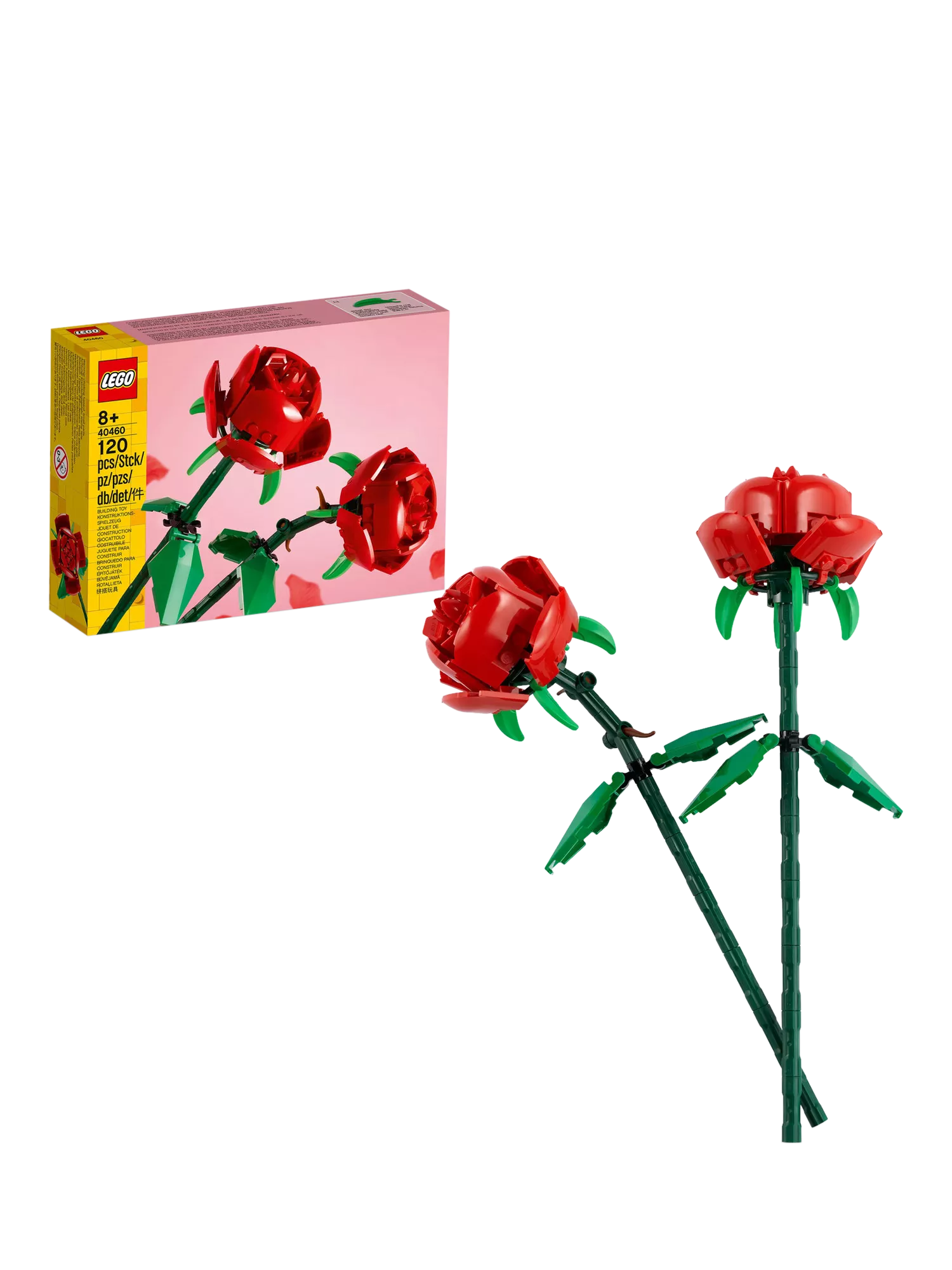 LEGO Botanicals red rose building set 120 pieces, imported from the UK