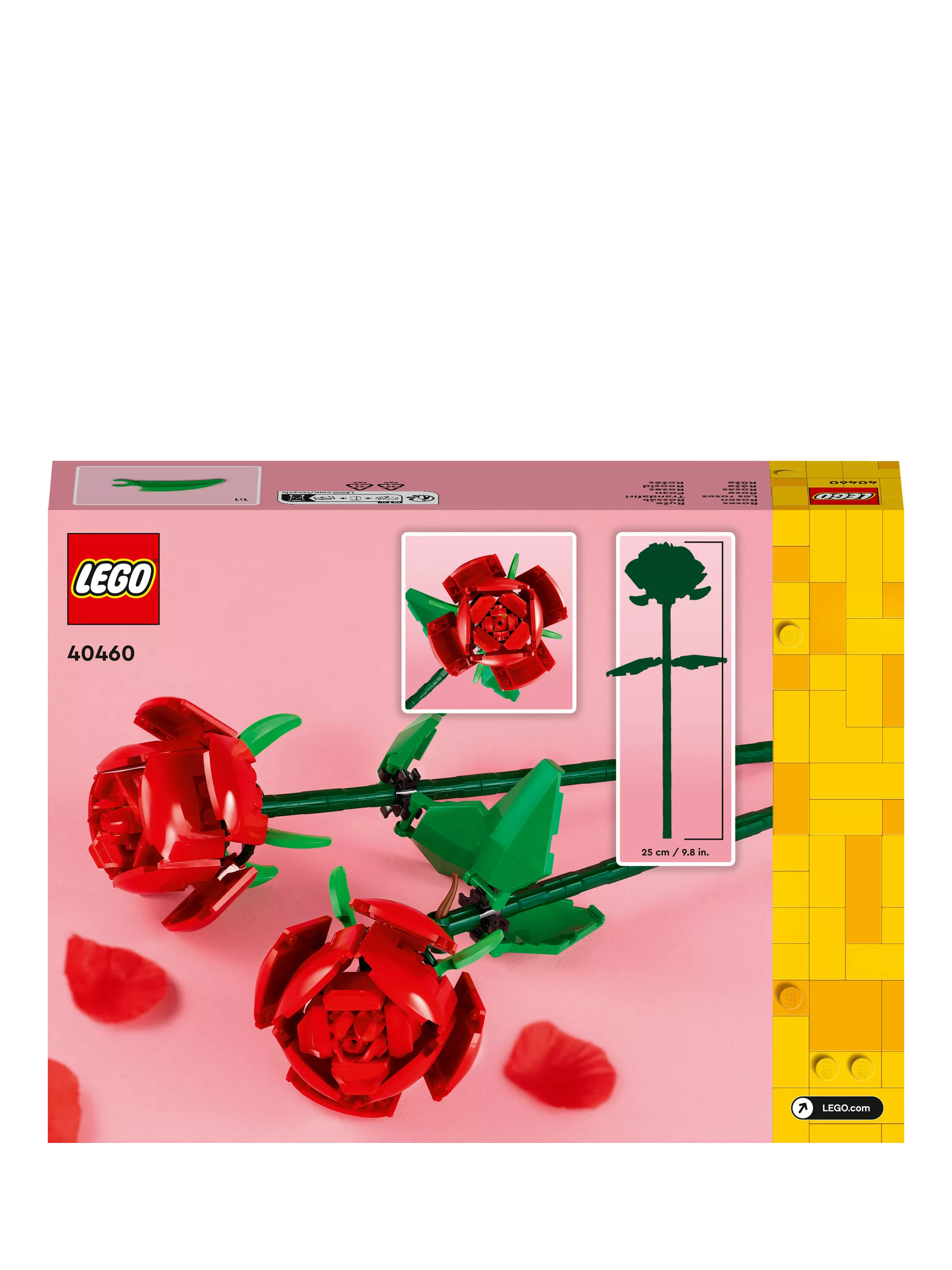 LEGO Botanicals red rose building set 120 pieces, imported from the UK