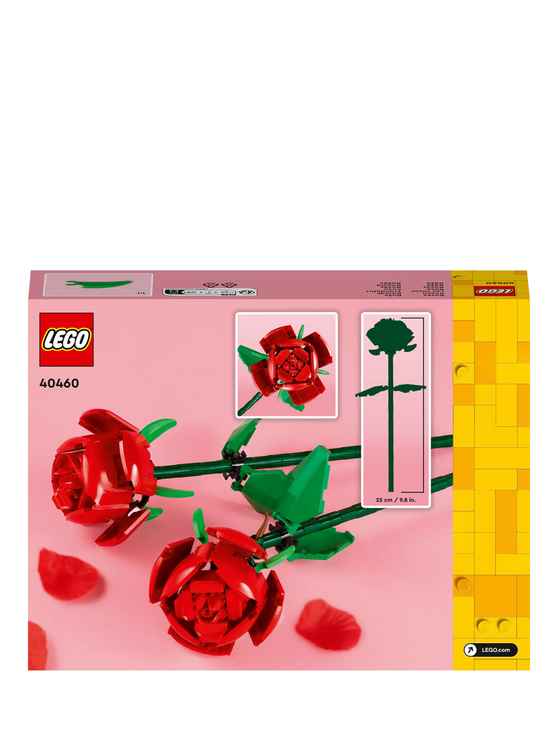LEGO Botanicals red rose building set 120 pieces, imported from the UK