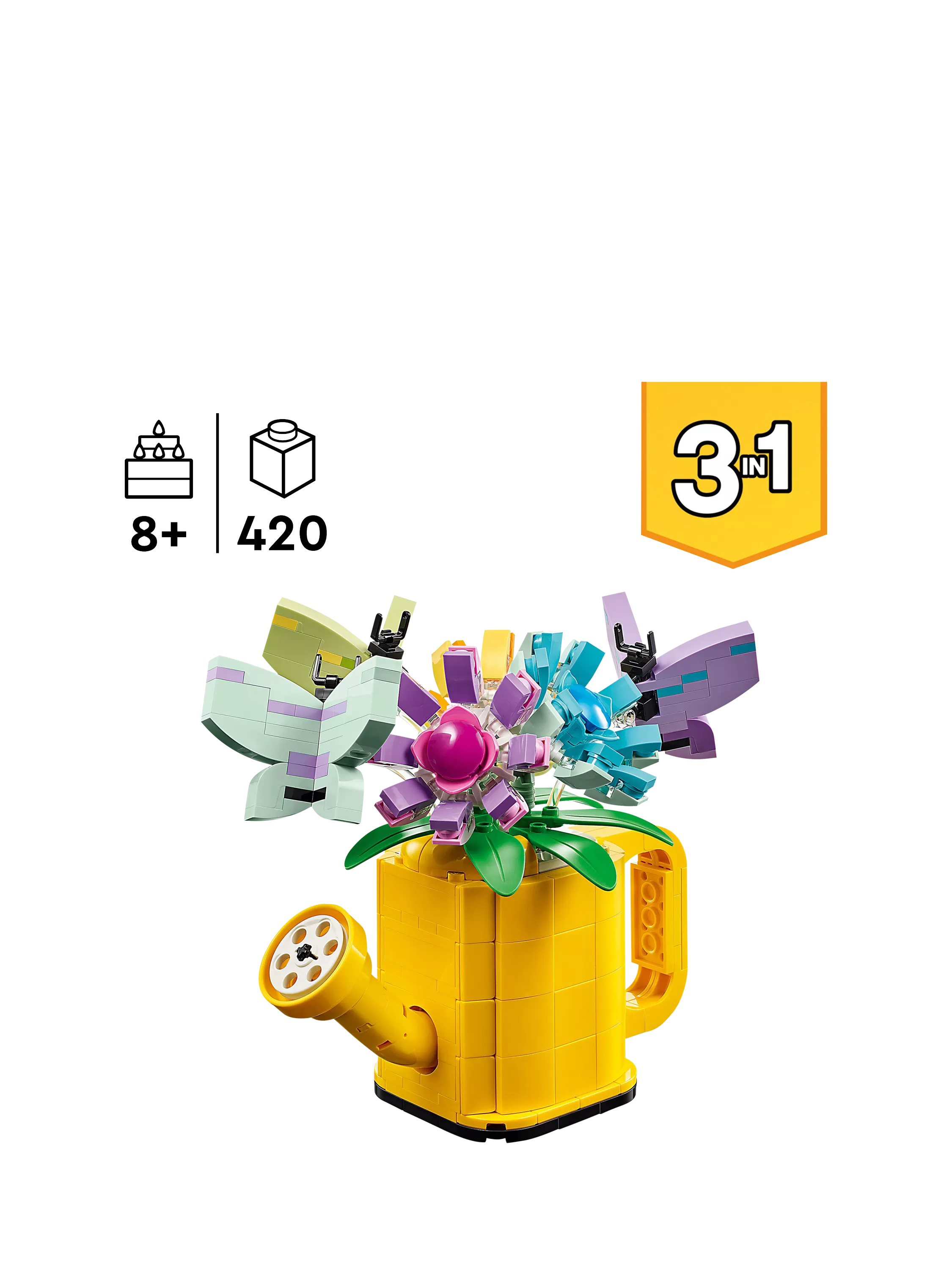 LEGO Creator 3in1 Flowers watering can building set, UK version
