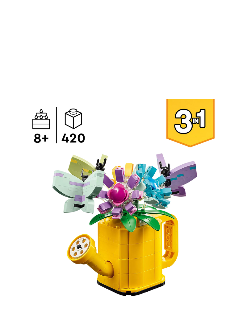 LEGO Creator 3in1 Flowers watering can building set, UK version