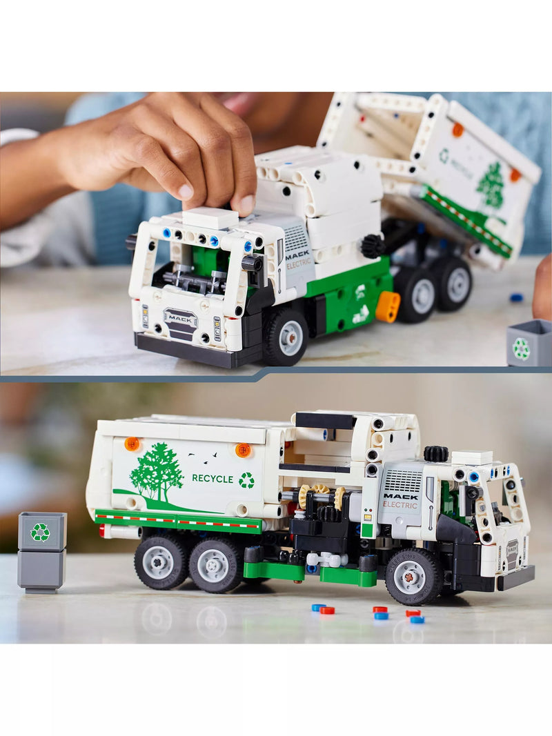LEGO Technic Mack LR Electric garbage truck toy - British product