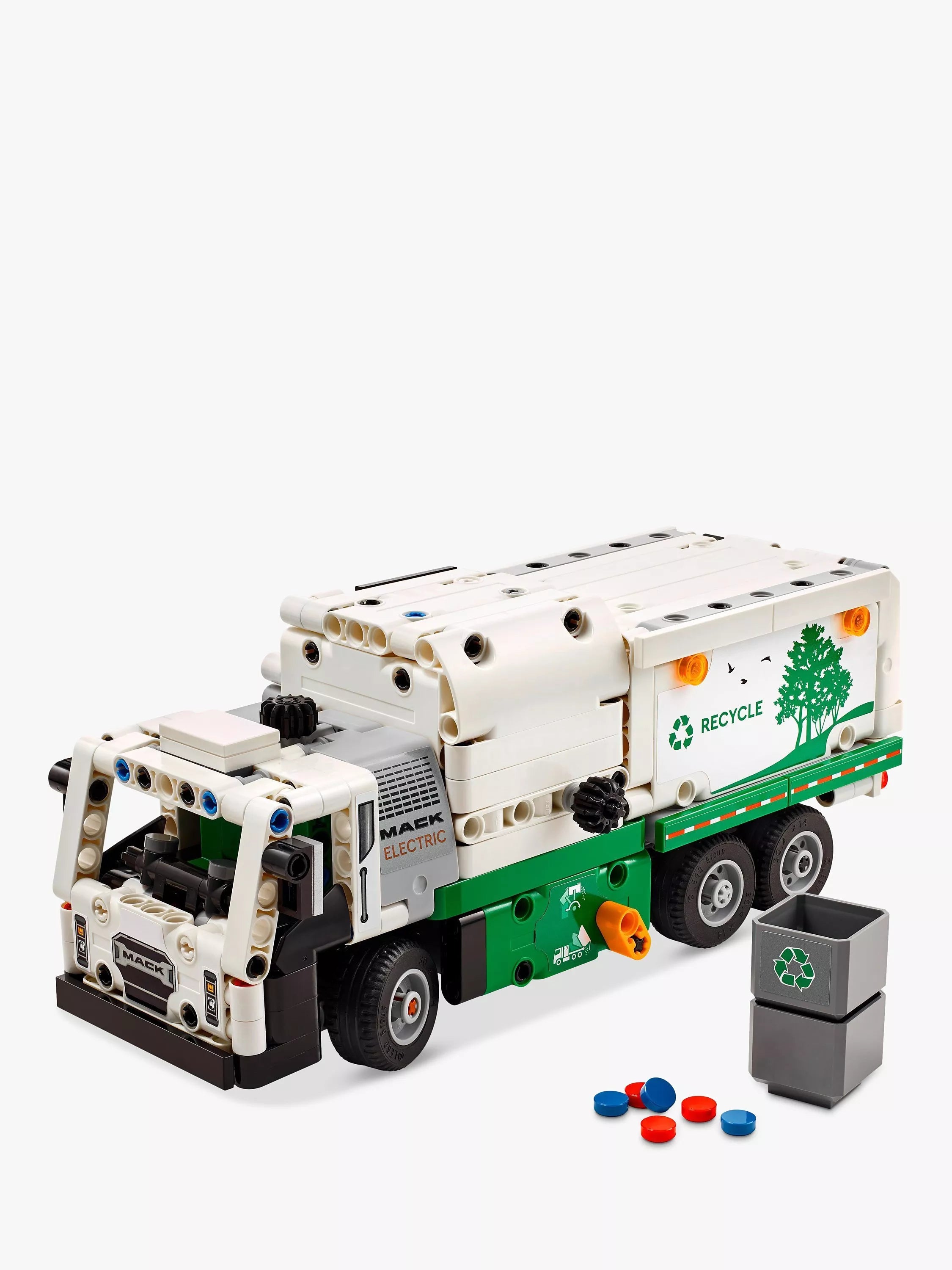 LEGO Technic Mack LR Electric garbage truck toy - British product