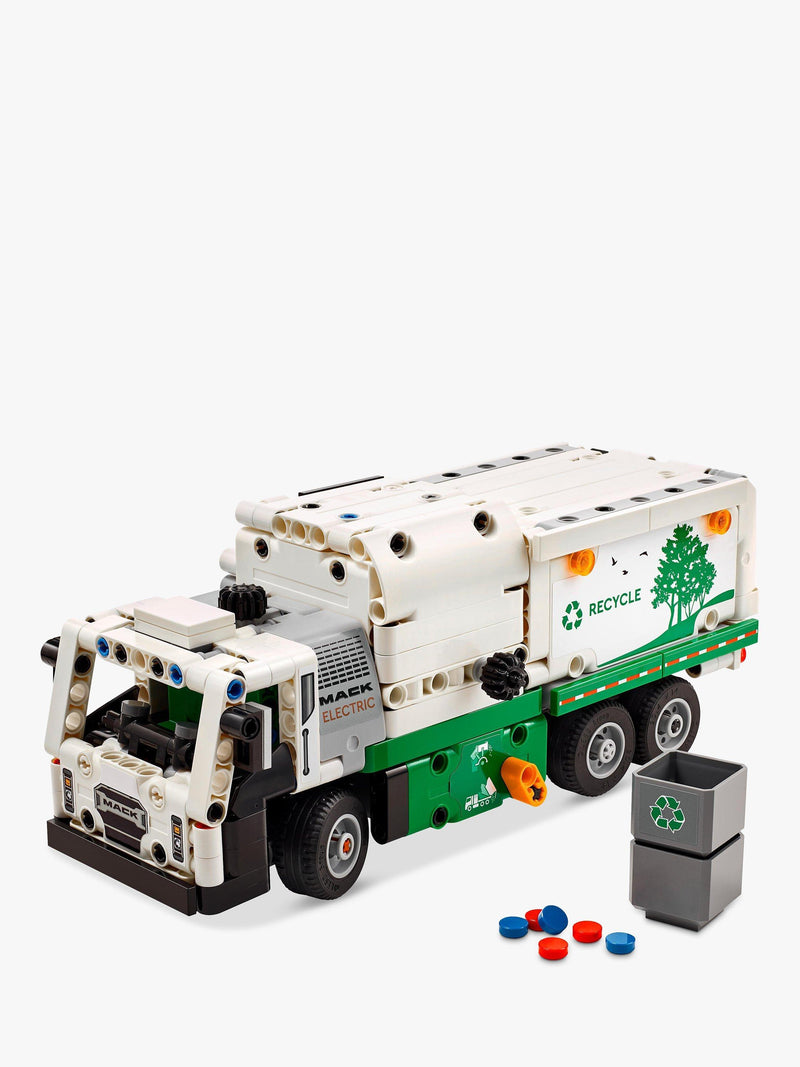LEGO Technic Mack LR Electric garbage truck toy - British product