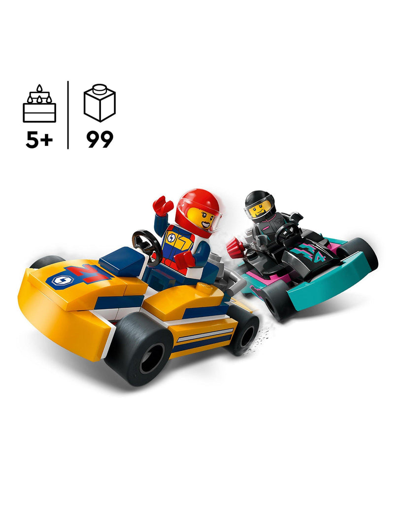 Go-Karts and Race Drivers Toy Set with 99 Pieces, UK version