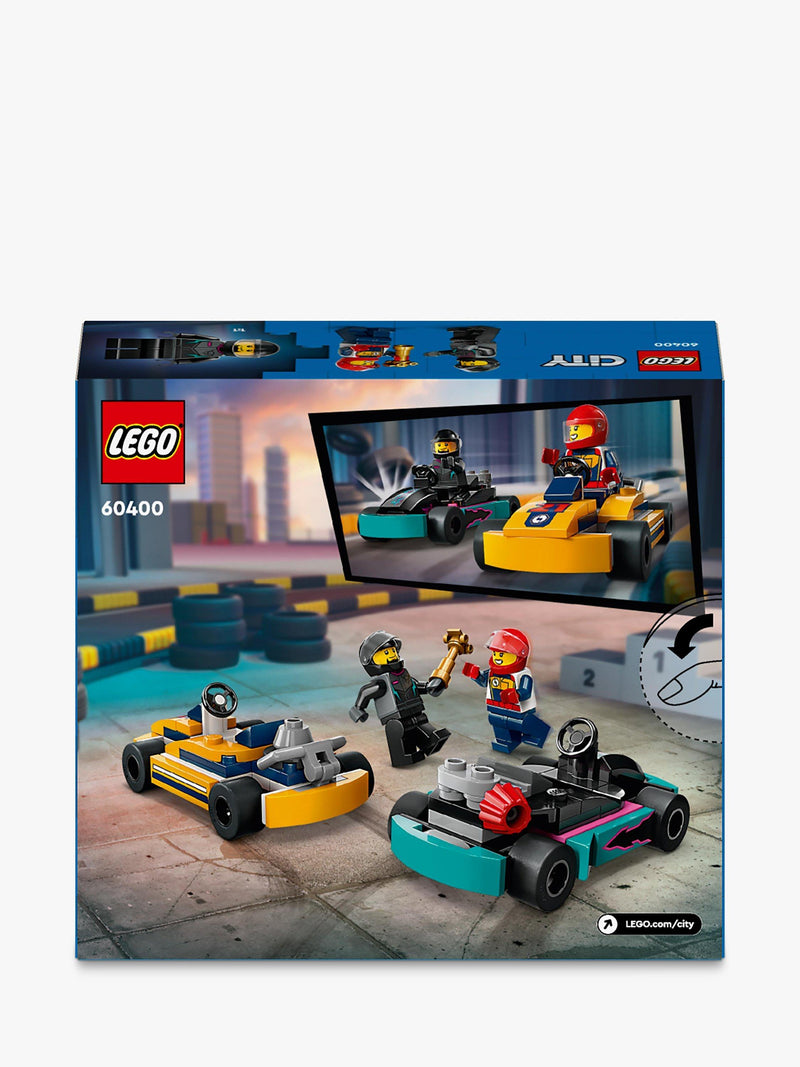 Go-Karts and Race Drivers Toy Set with 99 Pieces, UK version