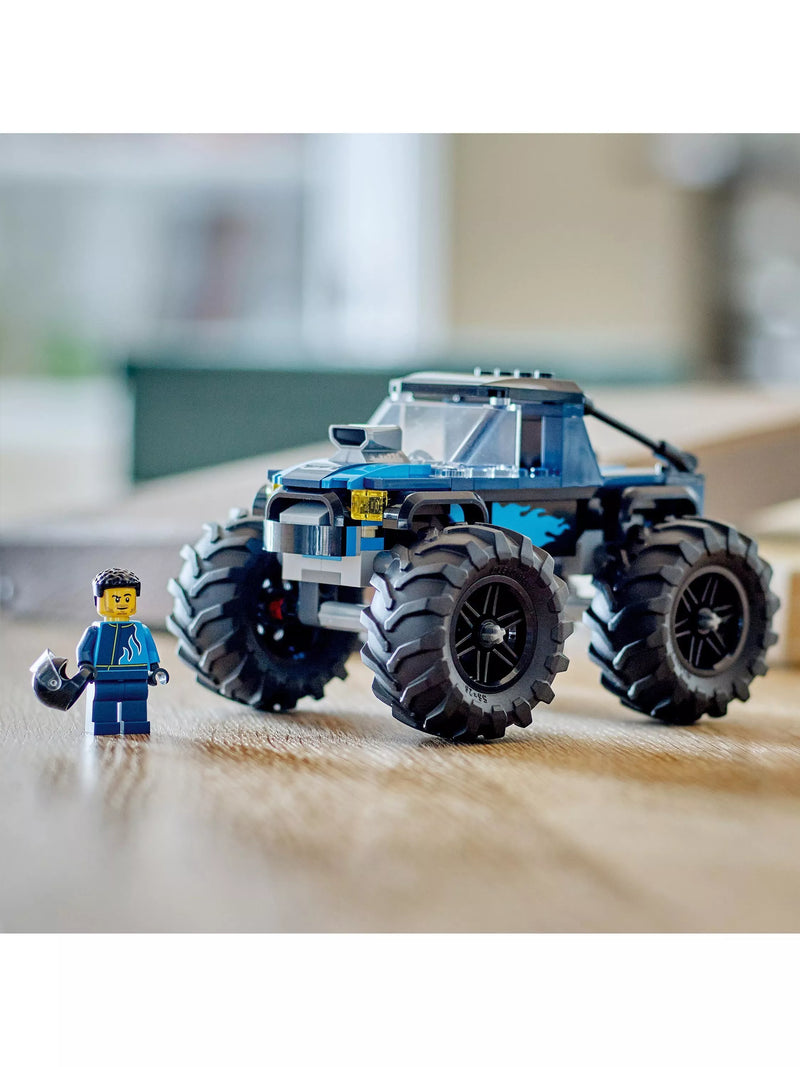 LEGO City blue monster truck toy vehicle building set, UK version