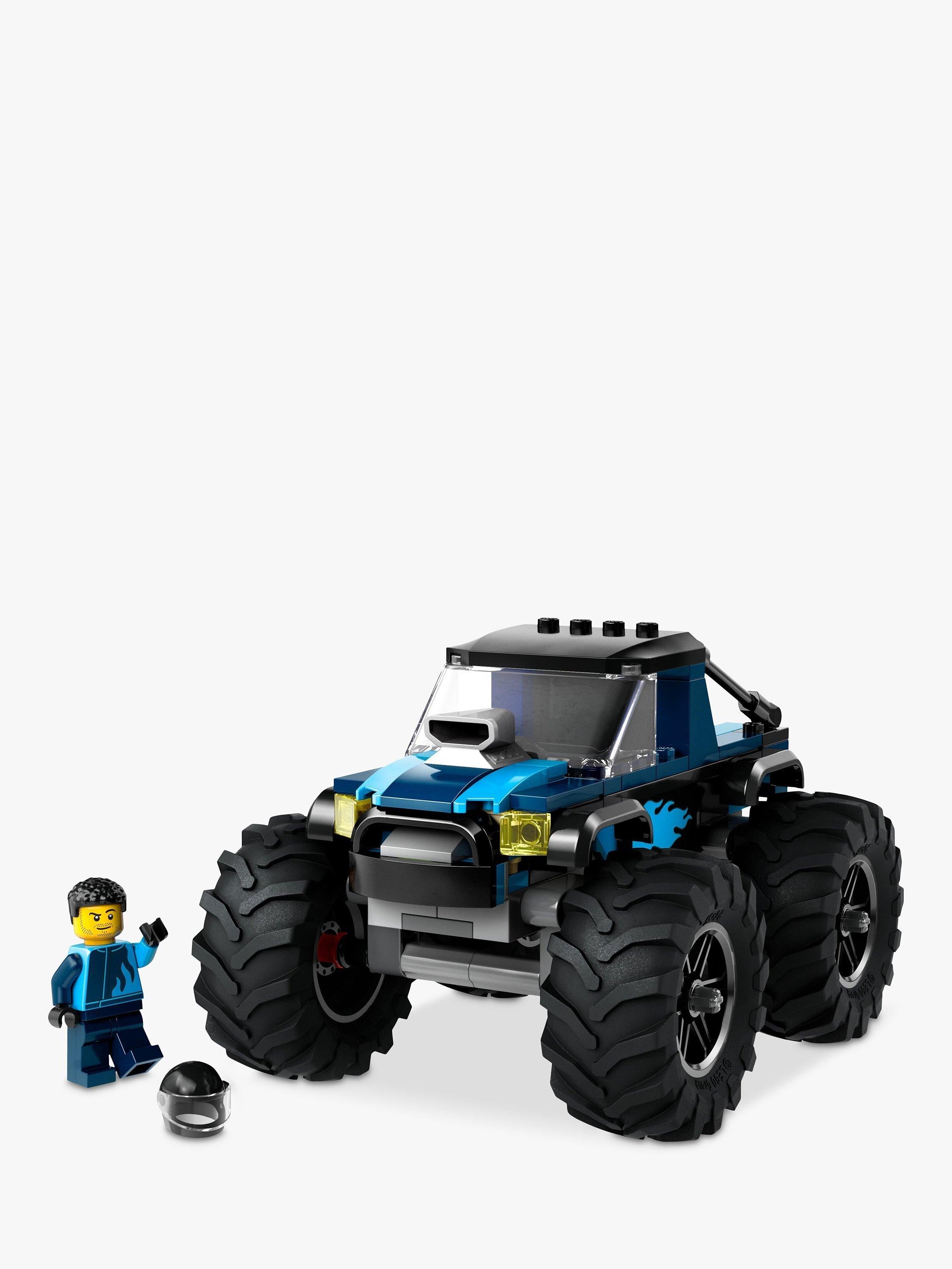 LEGO City blue monster truck toy vehicle building set, UK version