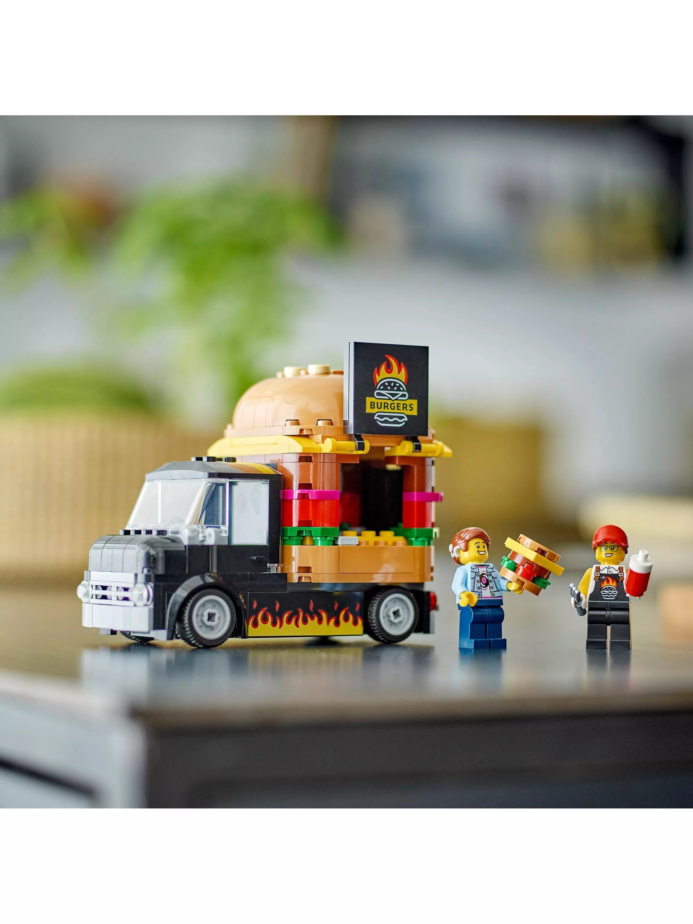 LEGO City Burger Van Food Truck Toy Set, UK version