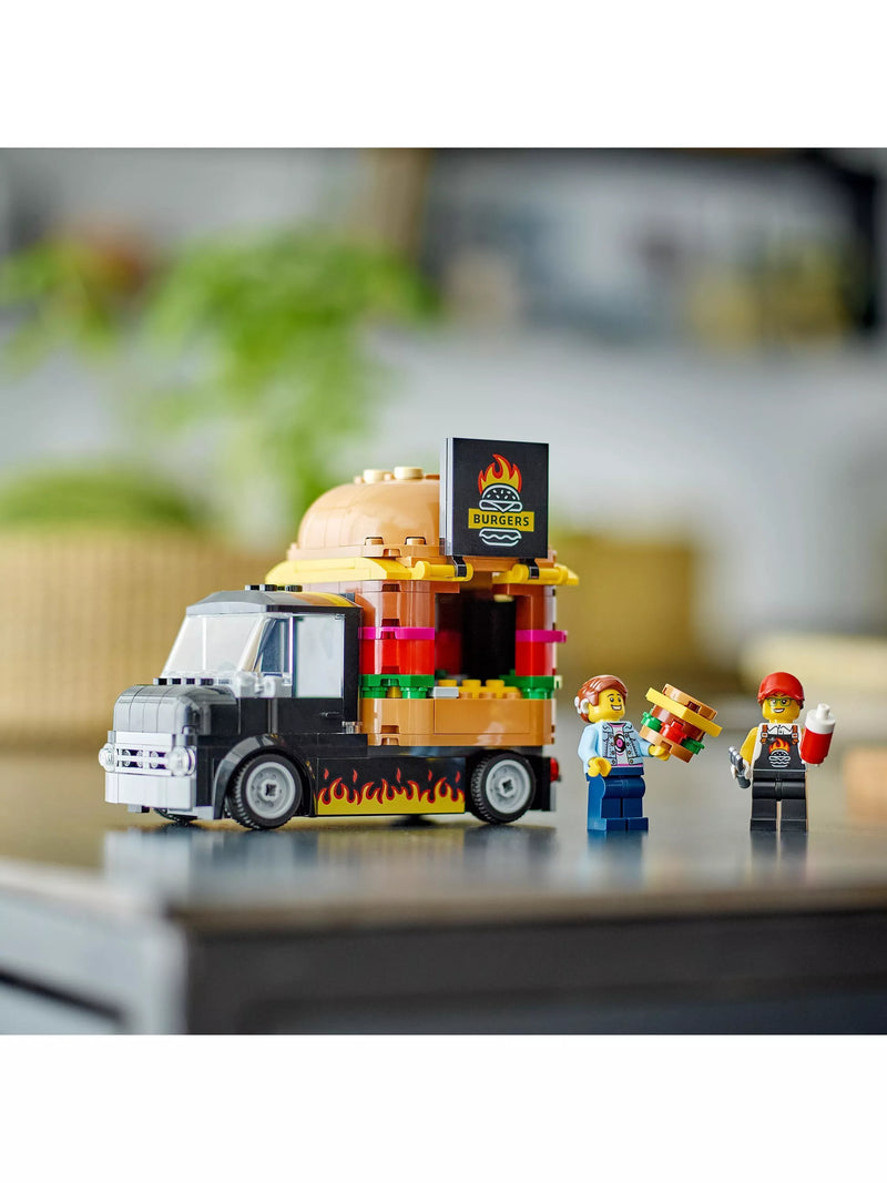 LEGO City Burger Van Food Truck Toy Set, UK version