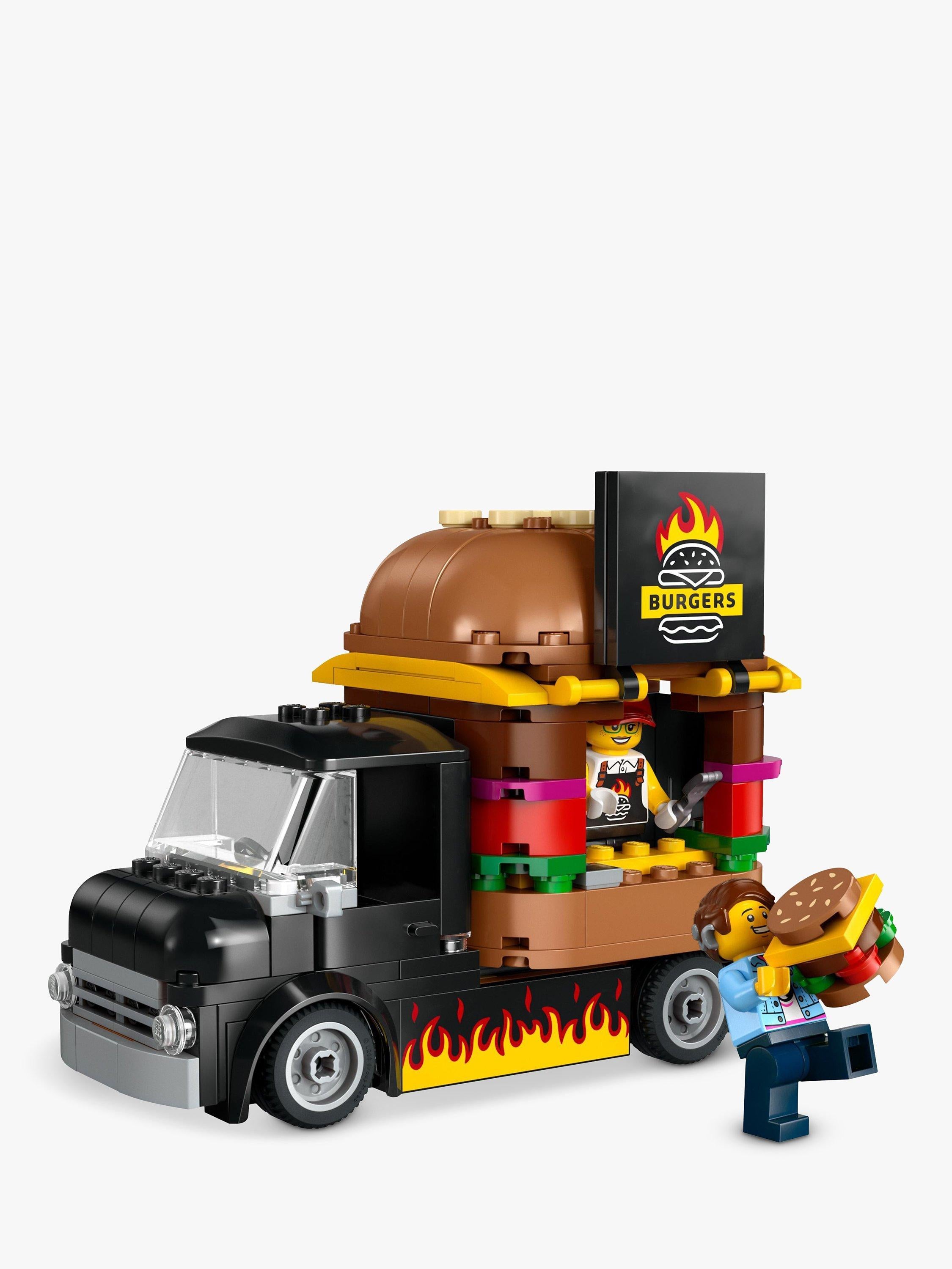 LEGO City Burger Van Food Truck Toy Set, UK version