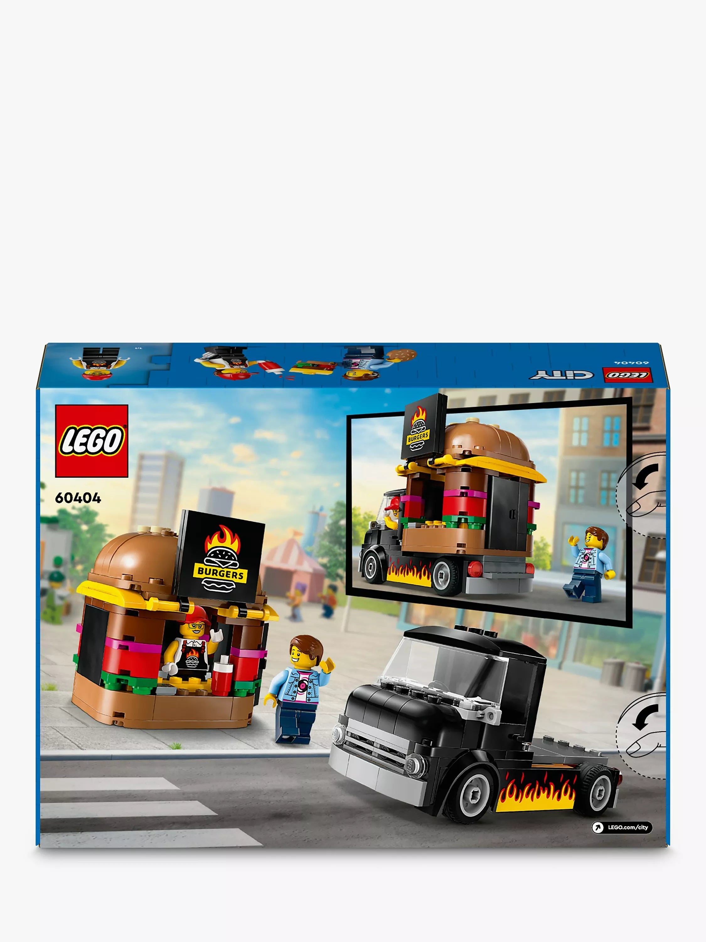 LEGO City Burger Van Food Truck Toy Set, UK version