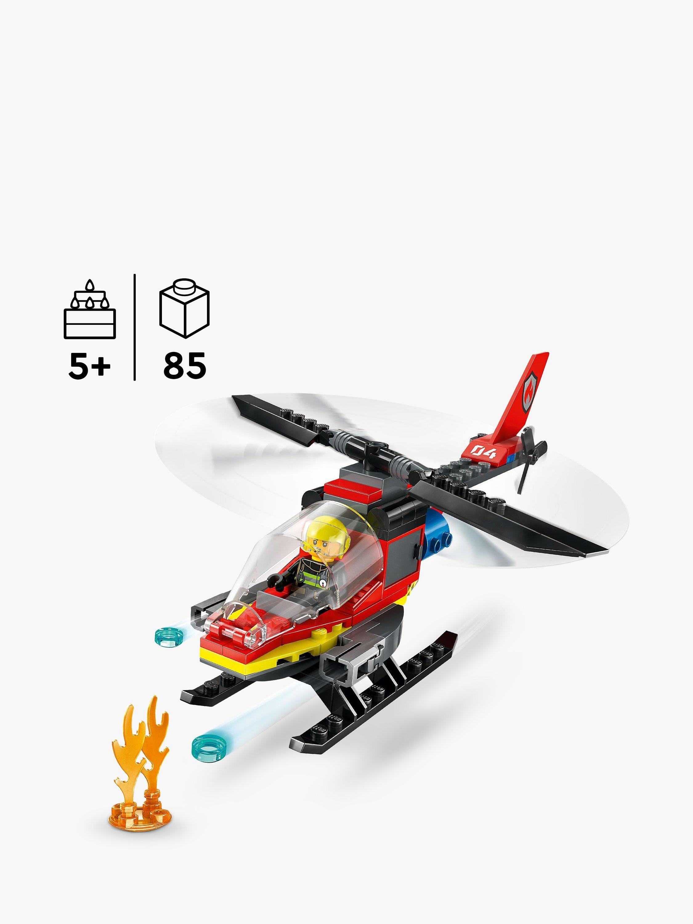 LEGO Fire Rescue Helicopter set 85 pieces, UK version