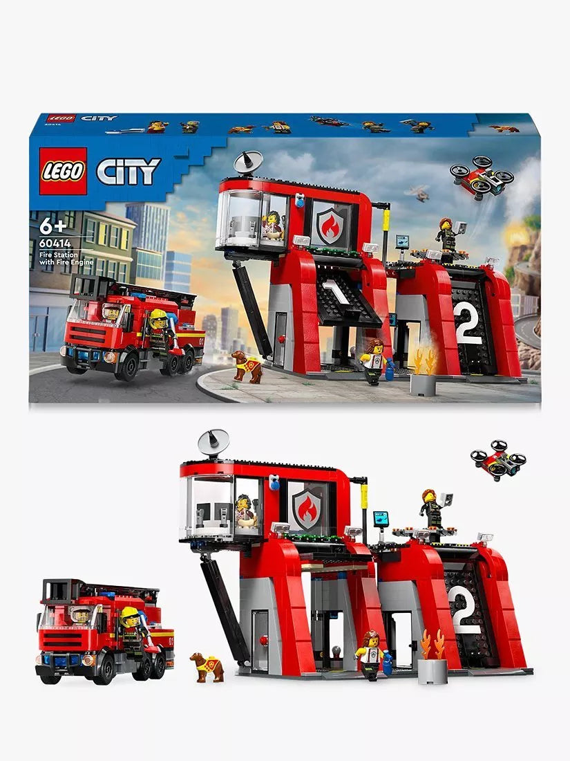 LEGO City Fire Station toy playset, UK version