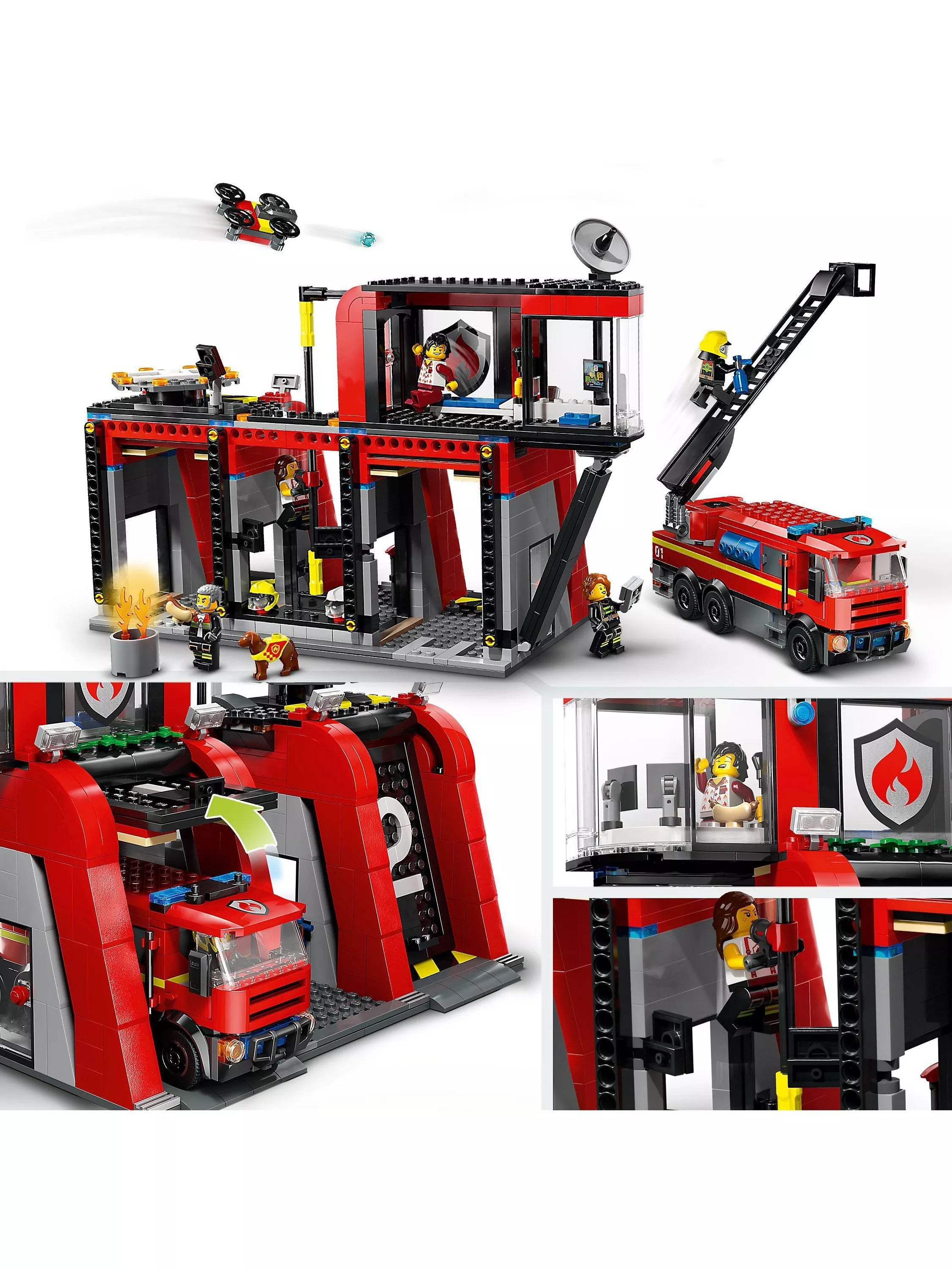 LEGO City Fire Station toy playset, UK version