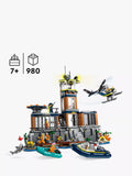LEGO police prison island building set with helicopter and minifigures 980 pieces, UK version