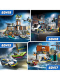 LEGO police prison island building set with helicopter and minifigures 980 pieces, UK version