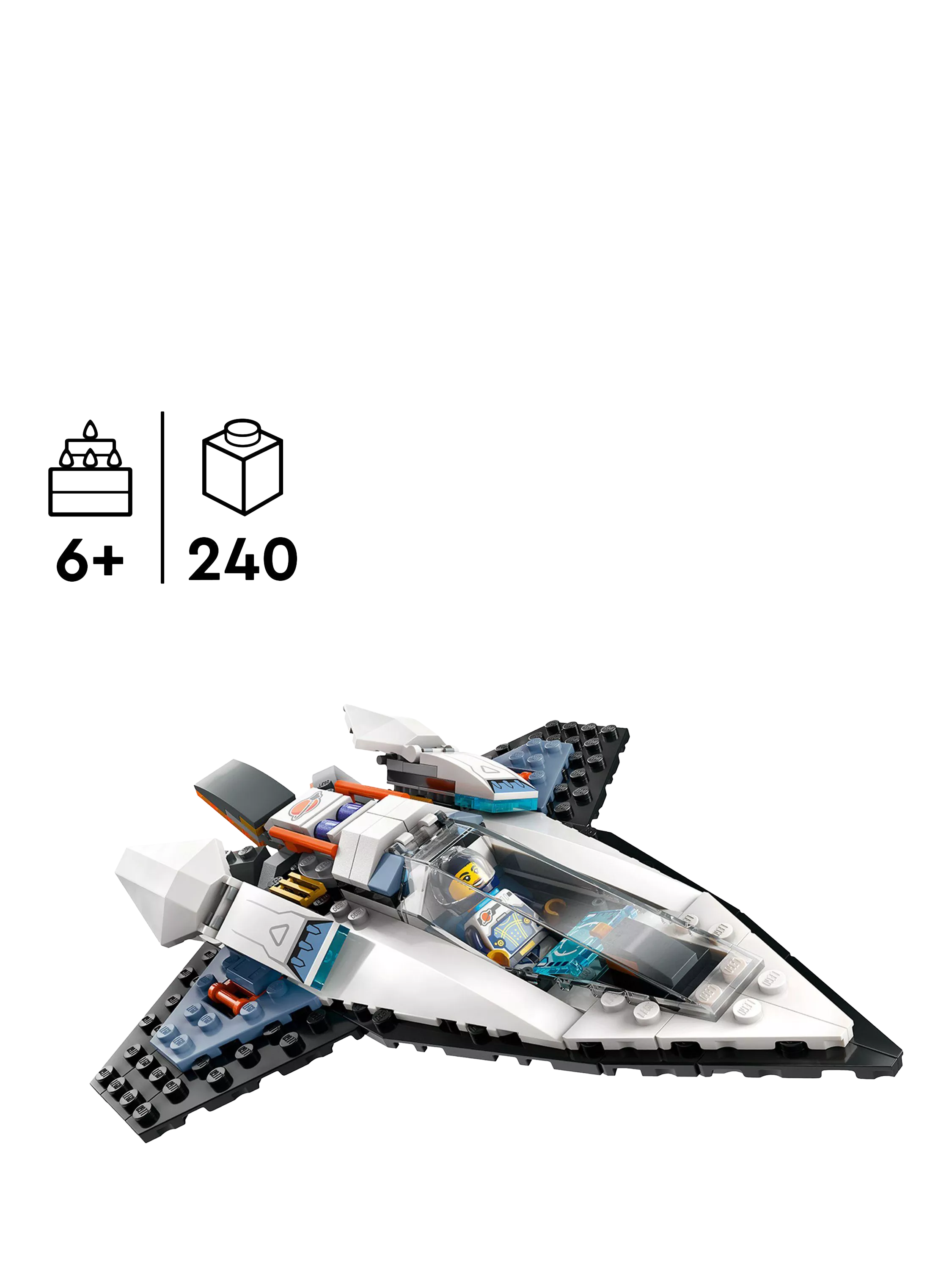 LEGO City Interstellar Spaceship 240 pieces building set, UK version