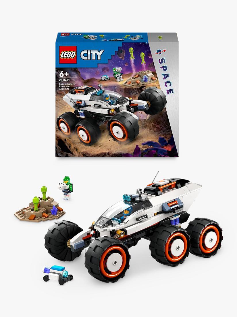 Space Explorer Rover and Alien Life Building Toy Set with Interactive Features