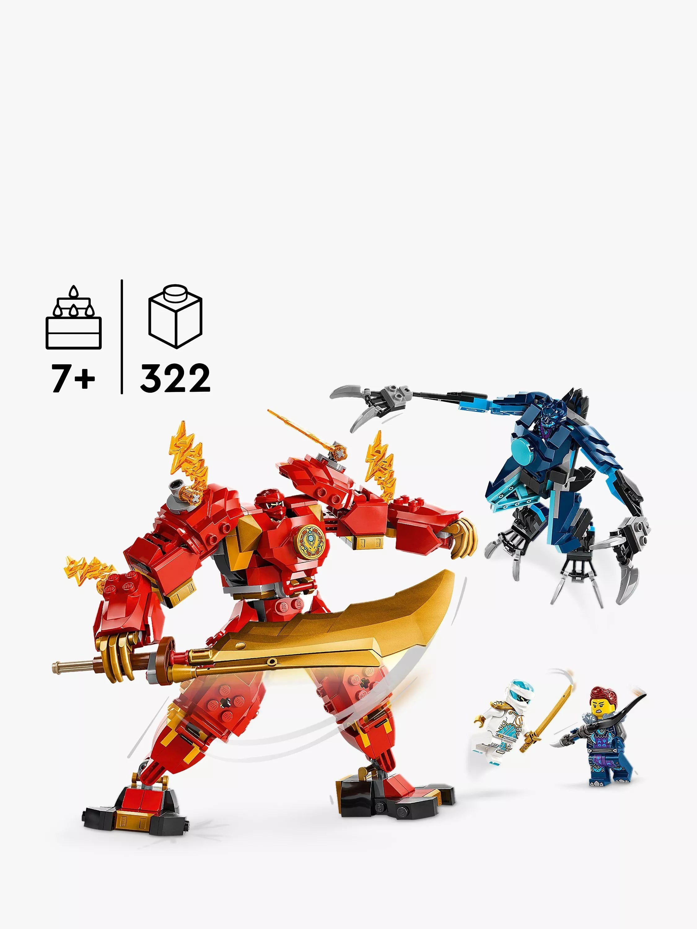 LEGO Ninjago Kai's Elemental Fire Mech 322 pieces - British product