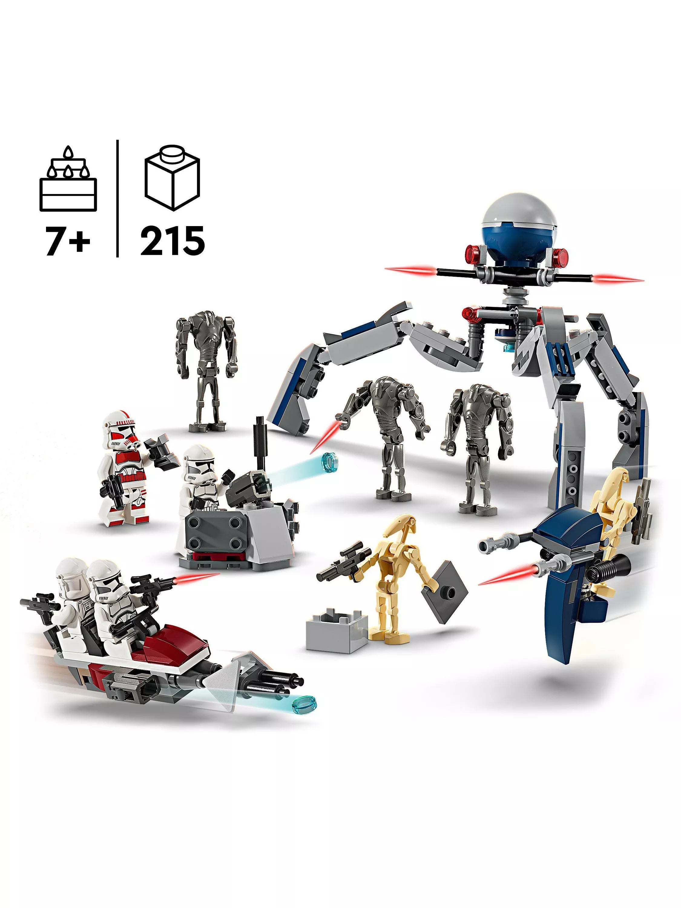 LEGO Star Wars Clone Trooper & Battle Droid battle pack 215 pieces, UK version
