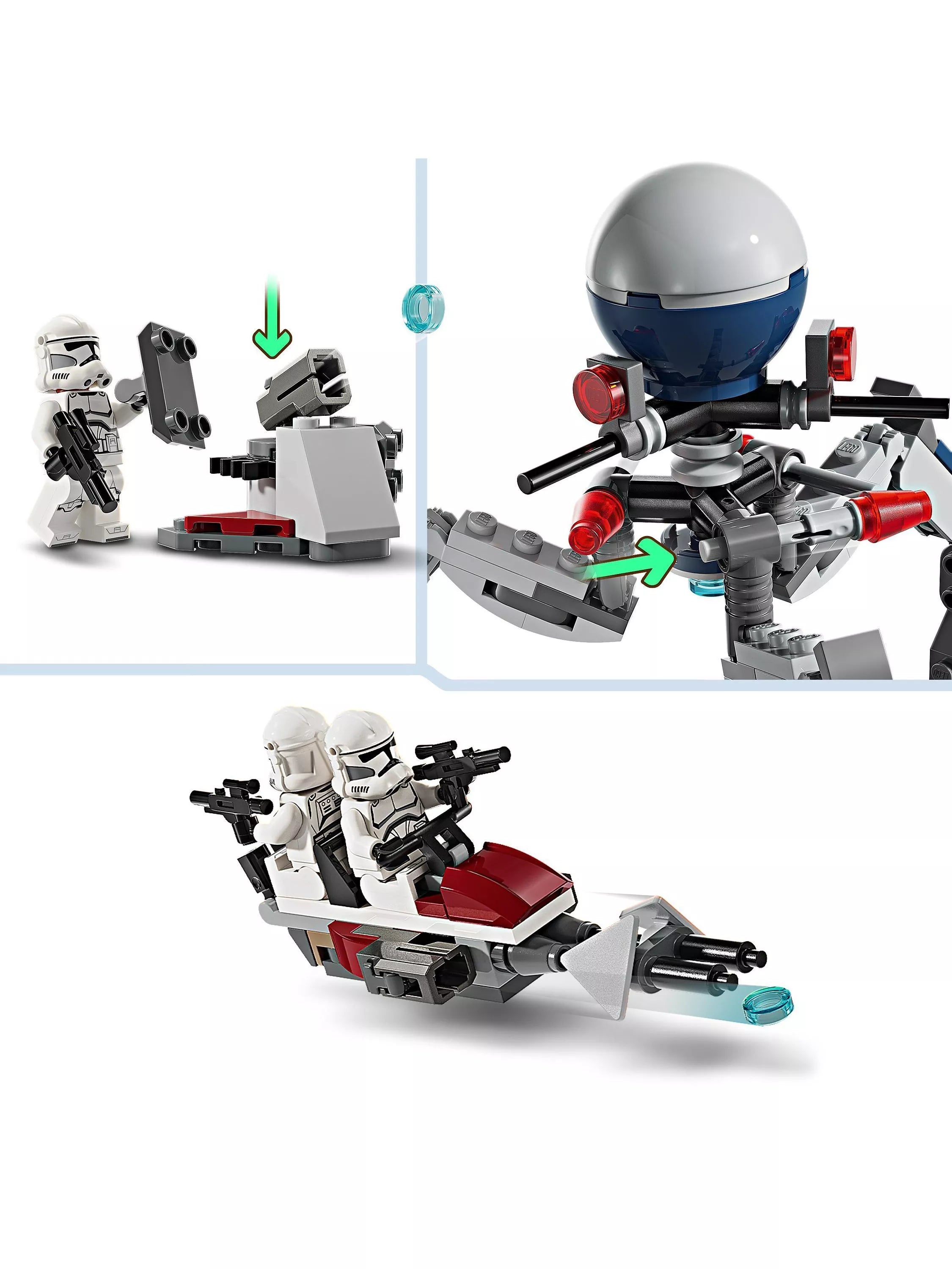 LEGO Star Wars Clone Trooper & Battle Droid battle pack 215 pieces, UK version
