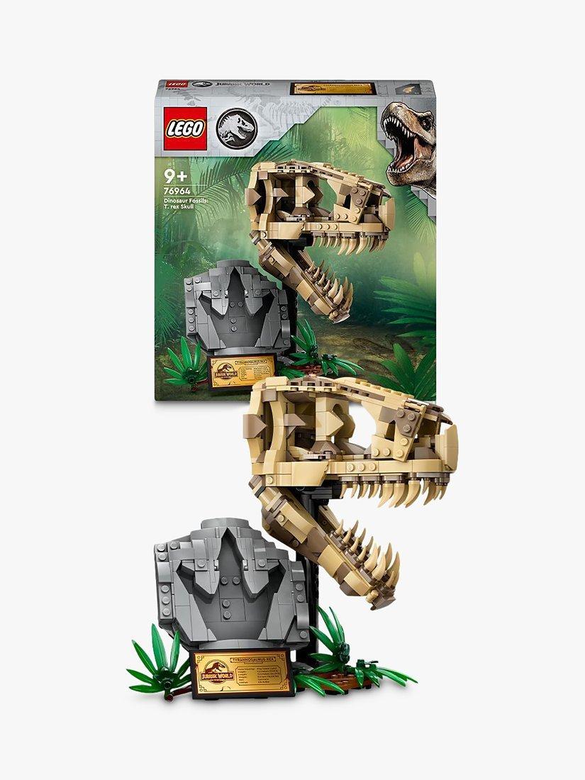 T-Rex Skull Model Building Set with Movable Jaw and Display Stand