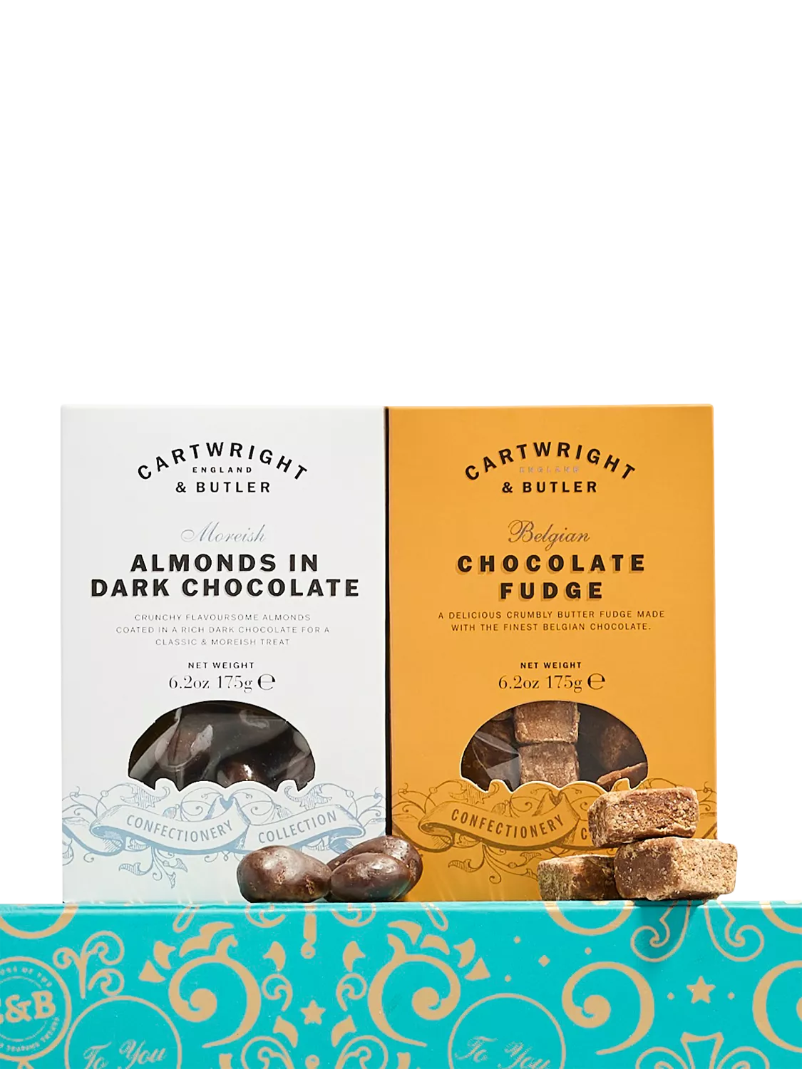 Cartwright & Butler happy birthday gift box with sweet treats and prosecco - British product