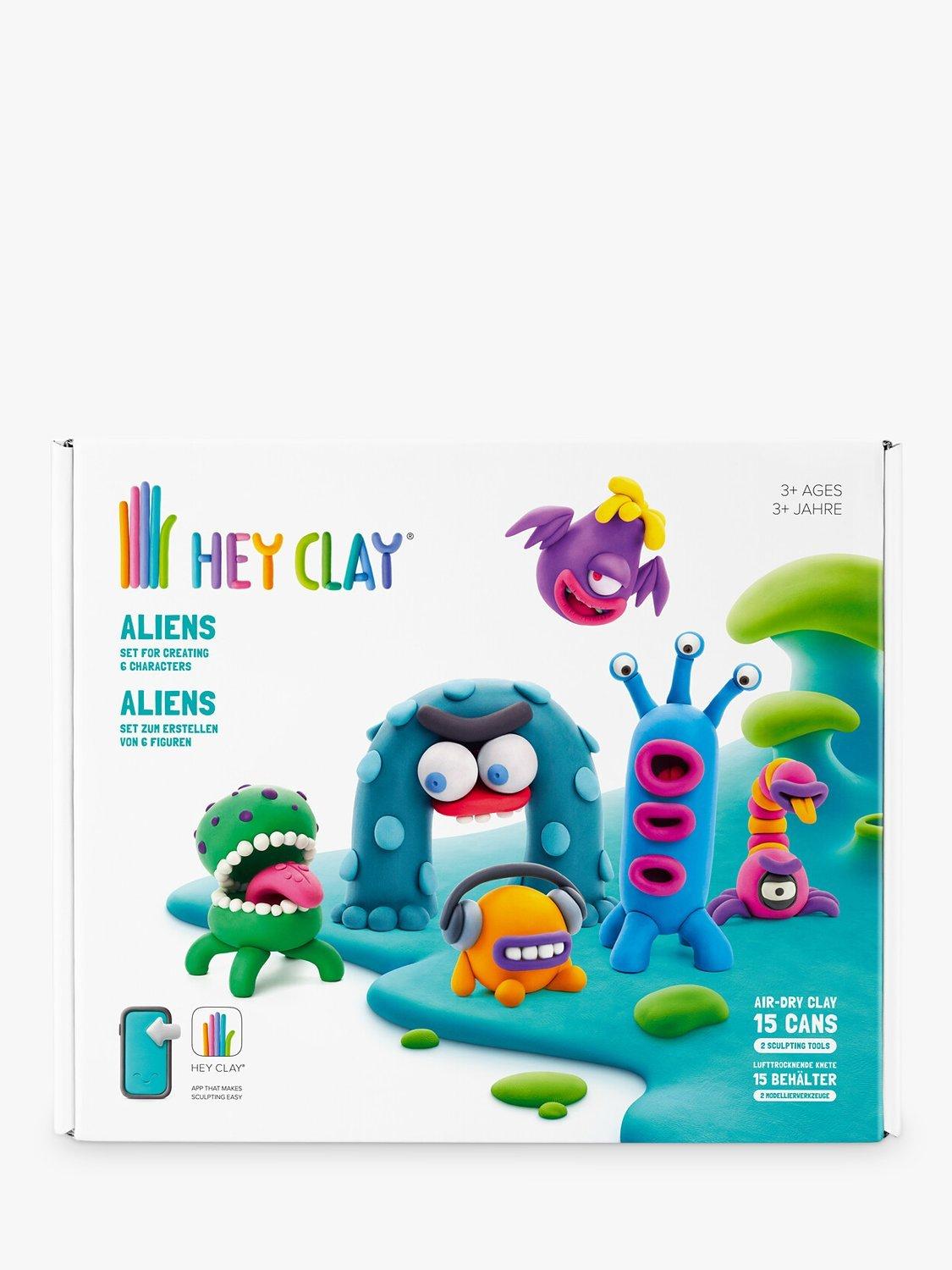 TOMY Hey Clay modelling clay set Aliens 15 cans (British brand)