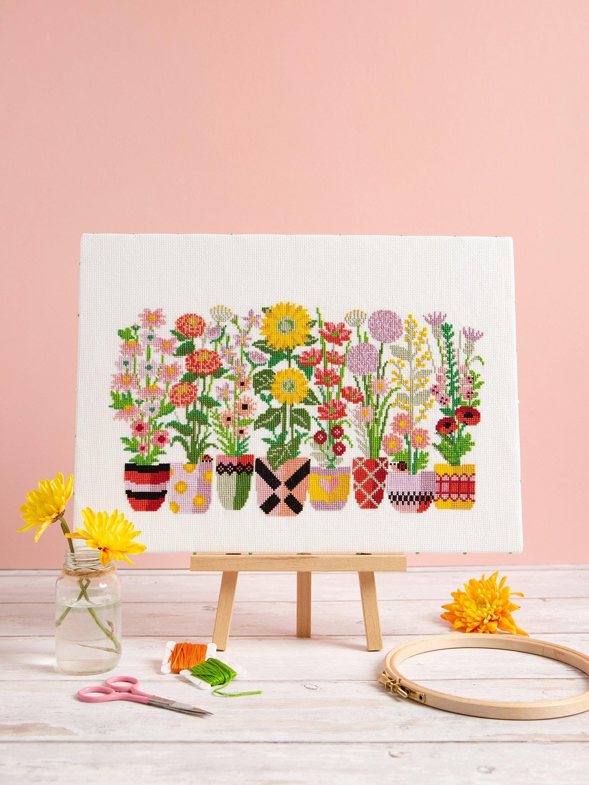 Caterpillar Cross Stitch Bloom and Grow cross stitch kit (British brand)