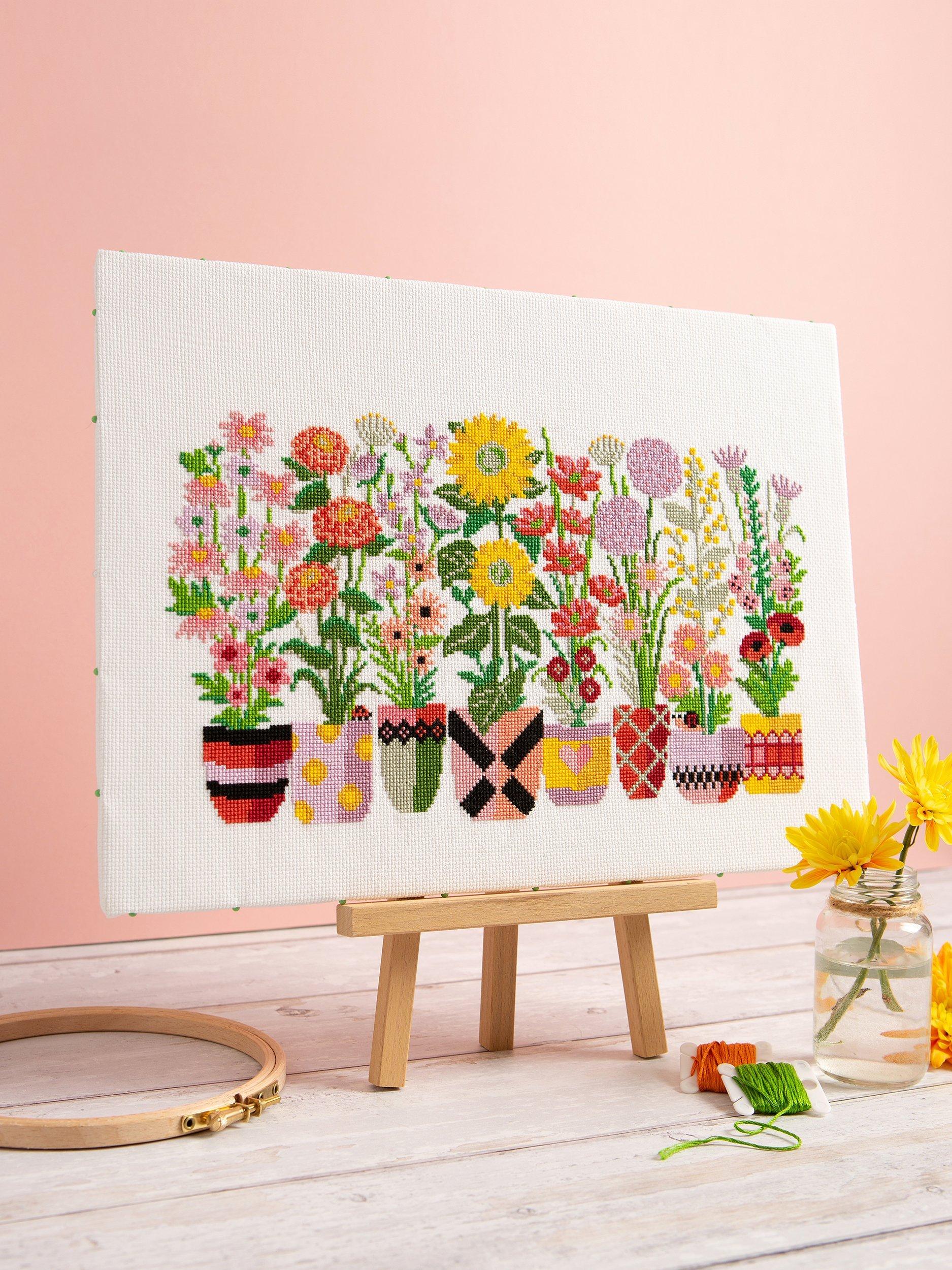 Caterpillar Cross Stitch Bloom and Grow Kreuzstich-Set (britische Marke)