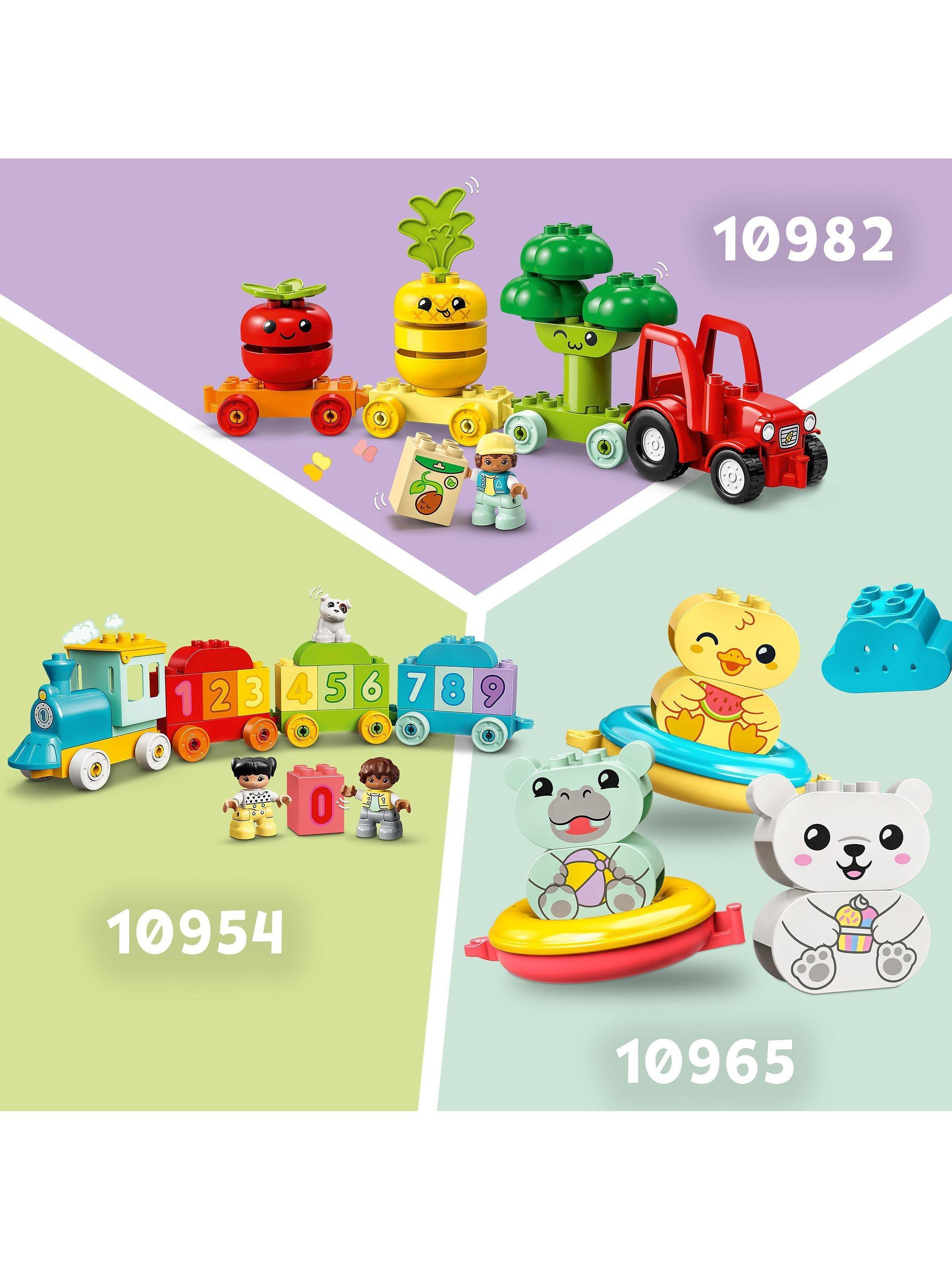 LEGO DUPLO Animal Train building set for toddlers, UK version