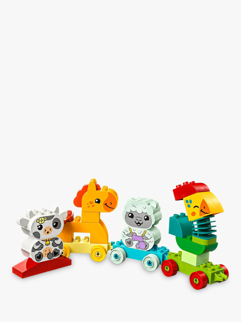 LEGO DUPLO Animal Train building set for toddlers, UK version