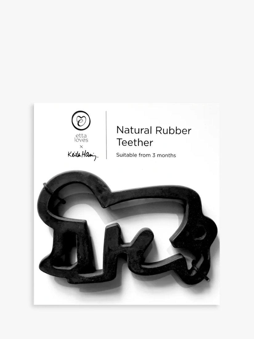 Etta Loves Keith Haring natural rubber baby teether (British brand)