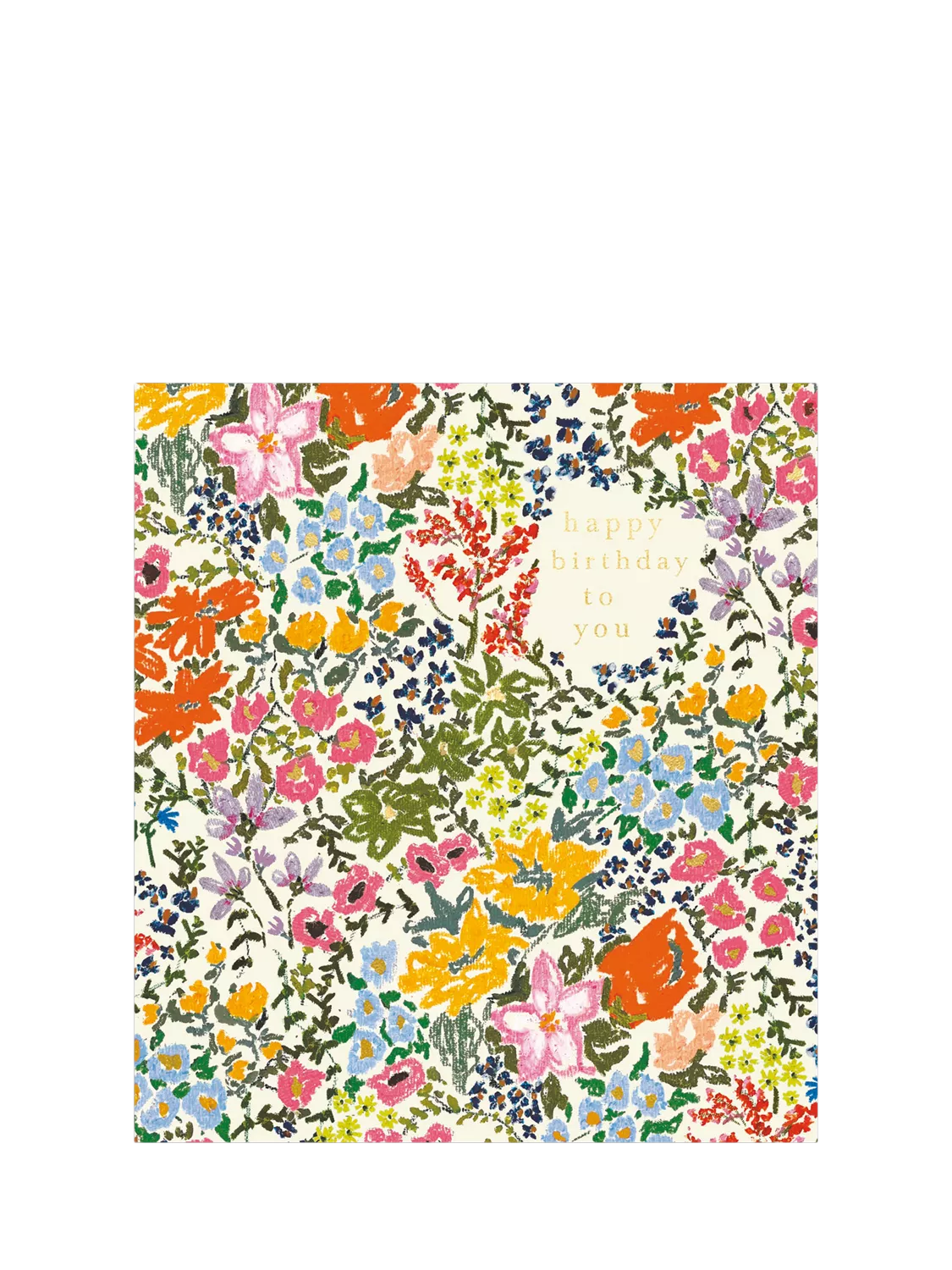 Carte d'anniversaire de la collection florale Woodmansterne 10 cm (marque britannique)