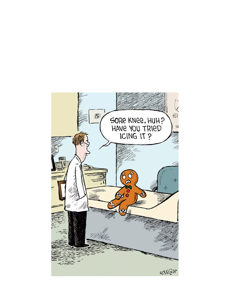 Woodmansterne Gingerbread Man blank greeting card (British brand)