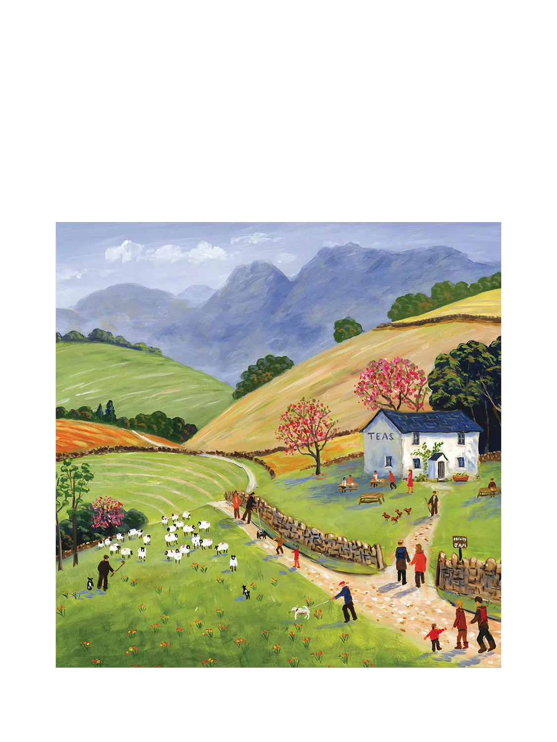 Woodmansterne countryside pub birthday card - British product