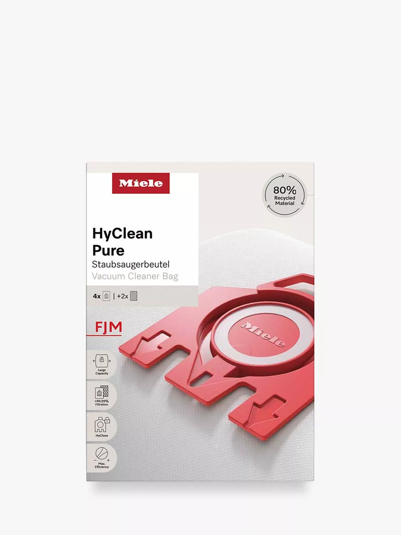 Miele HyClean Pure vacuum cleaner bags pack of 4 - British product